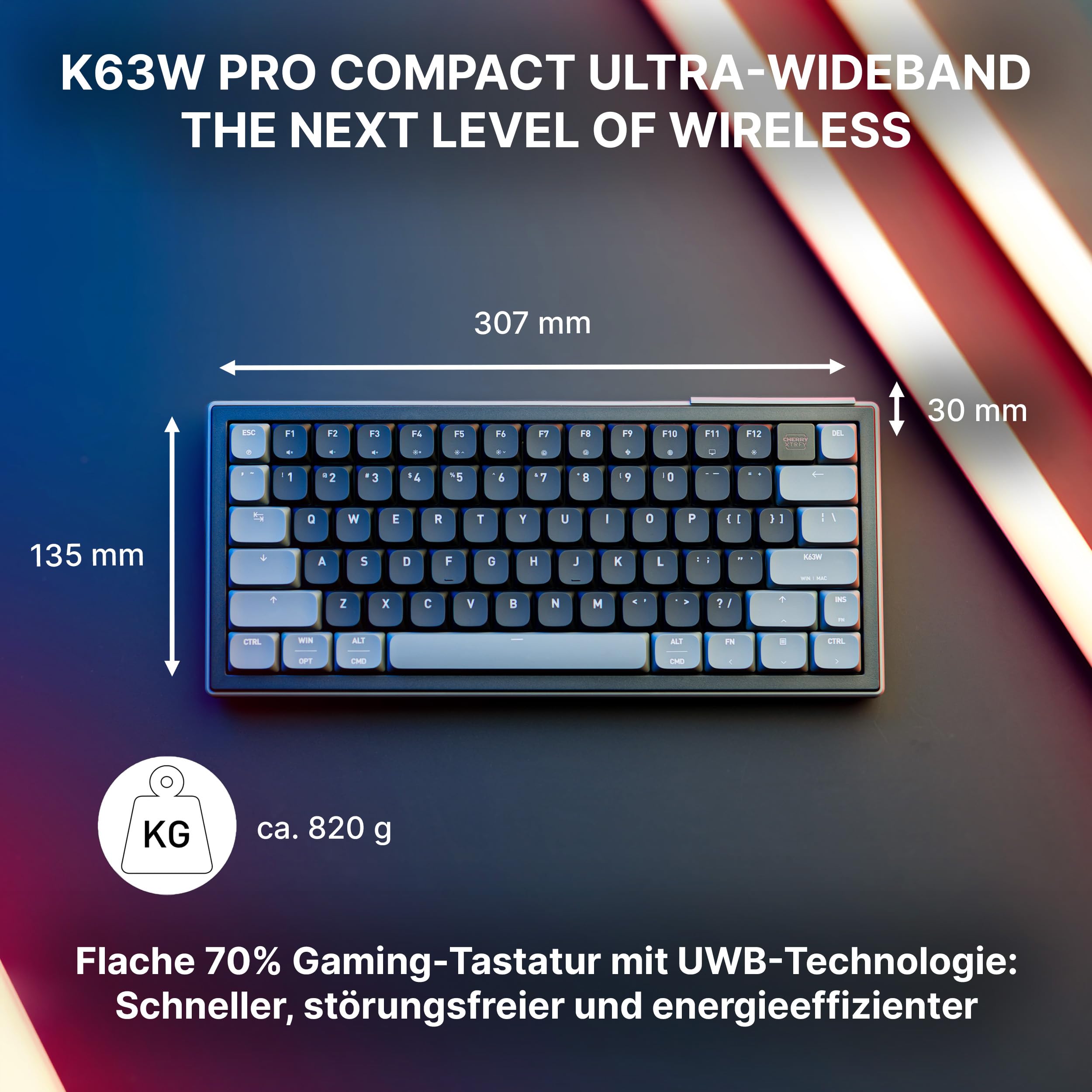 cherry-k63w-pro-compact-ultra-wideband-gaming-tastatur-de-qwertz-mechanisch-70-l image 2