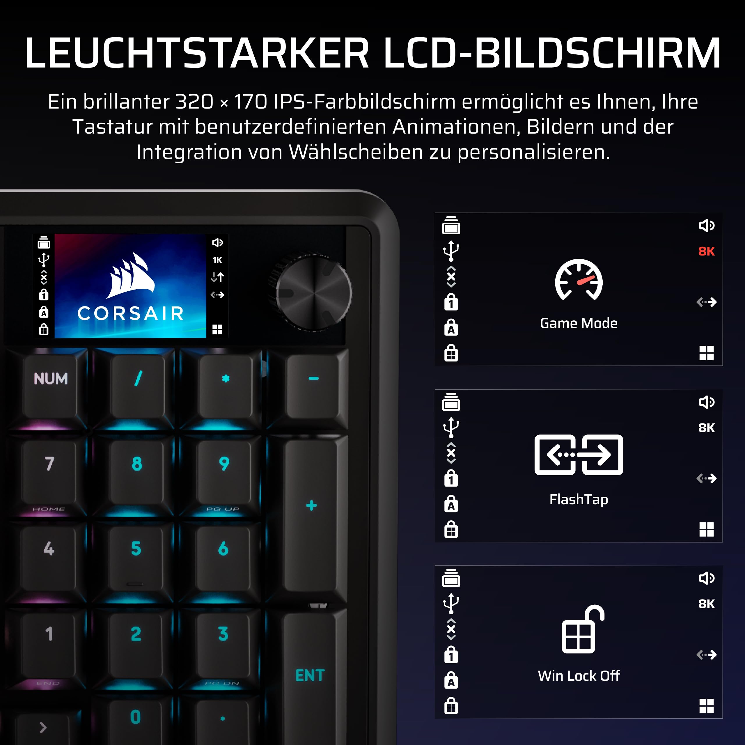 corsair-vanguard-pro-96-kabelgebundene-hall-effekt-gaming-tastatur-qwertz-de-96- image 7