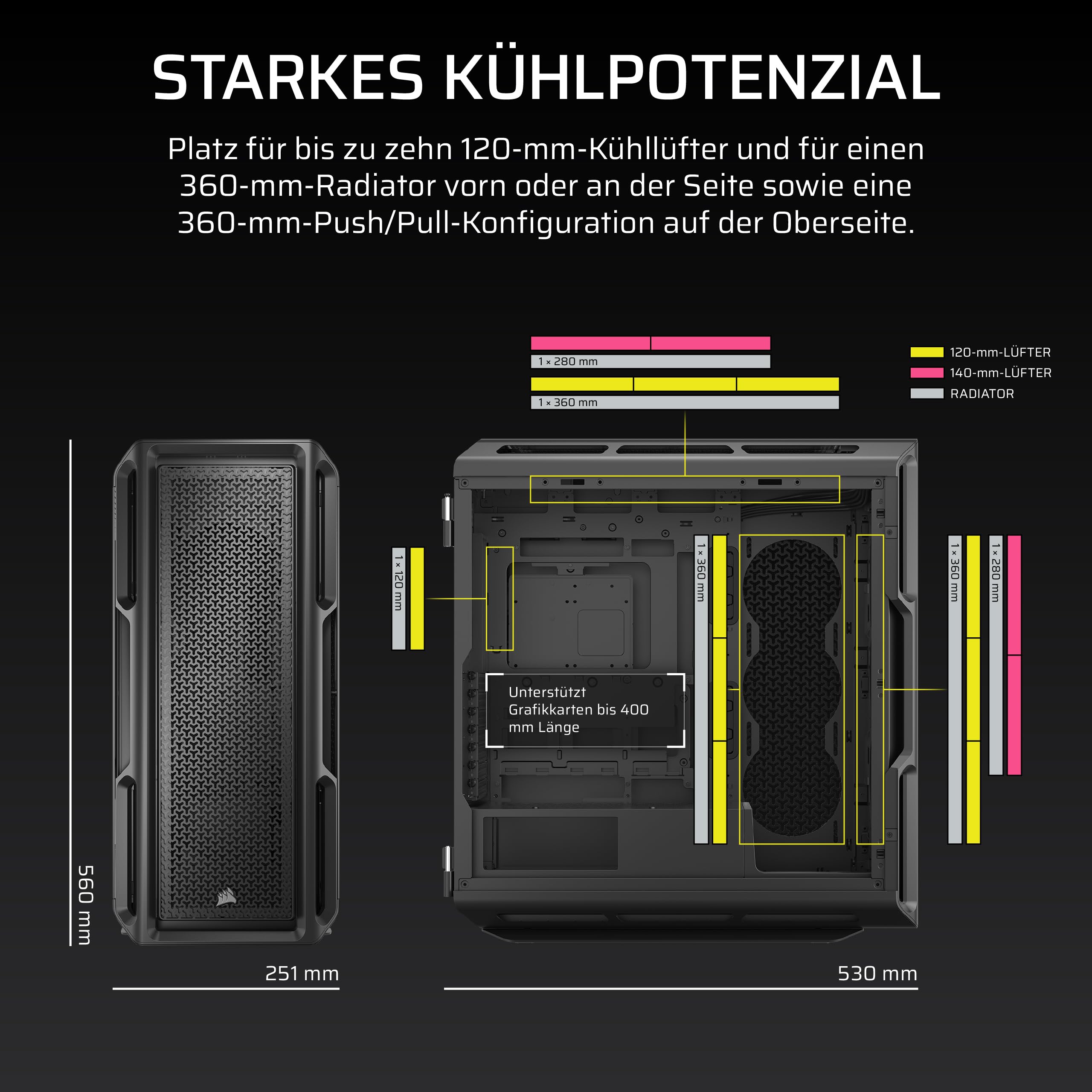 corsair-5000t-mid-tower-atx-pc-geh-use-abnehmbare-luftstrom-paneele-unterst-tzun image 3