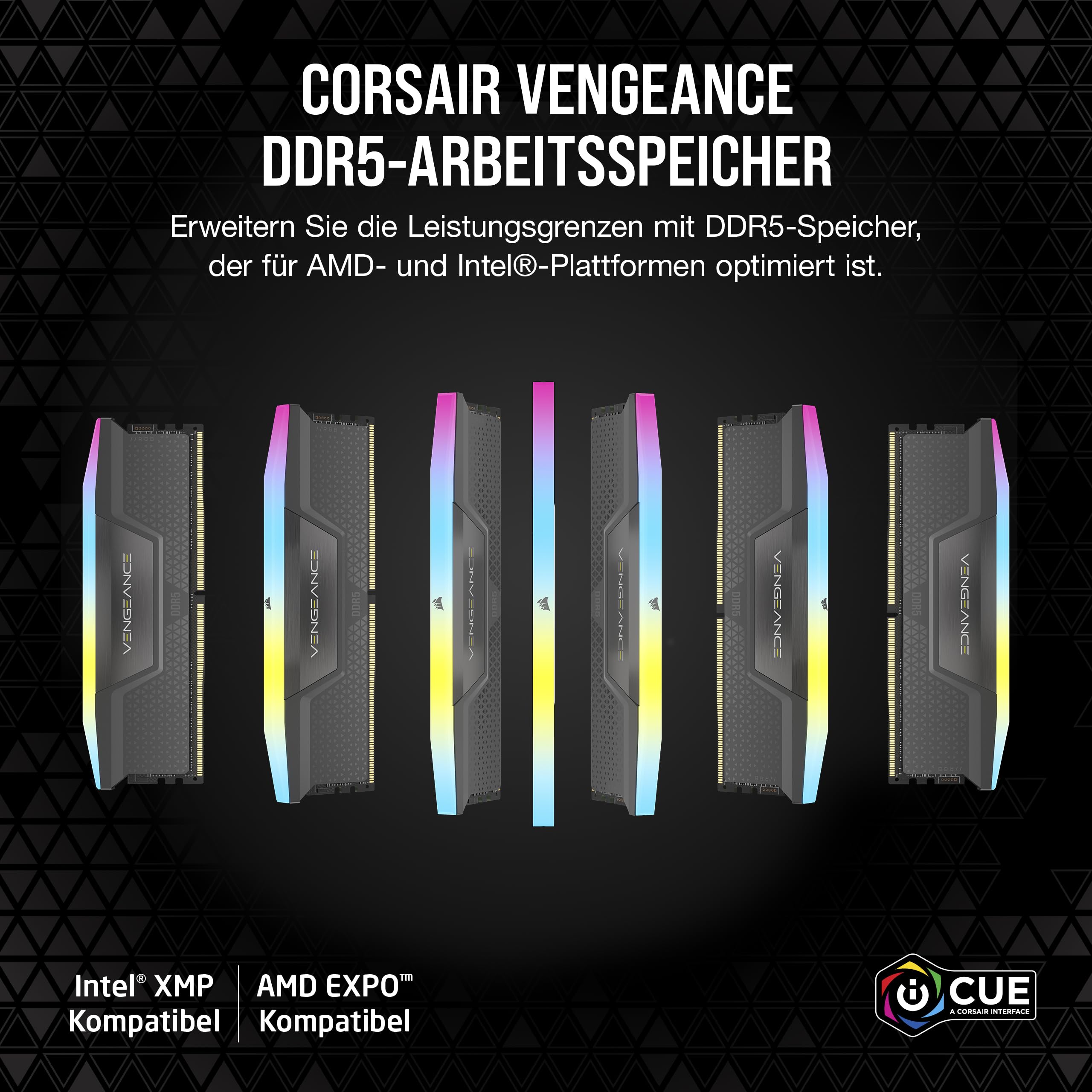 corsair-vengeance-rgb-ddr5-32gb-2x16gb-6000mhz-cl30-amd-expo-intel-xmp-3-0-grau image 2