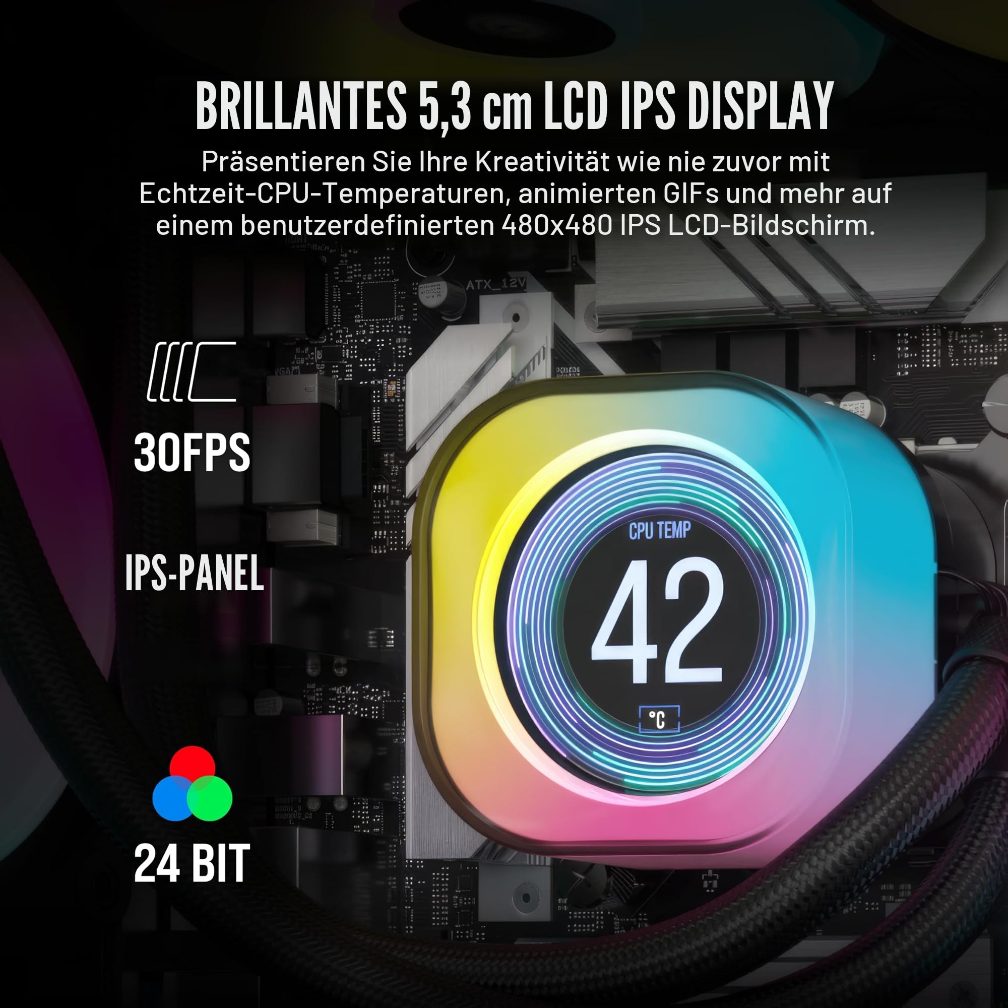corsair-icue-link-h100i-lcd-fl-ssig-cpu-k-hler-240mm-aio-qx120-rgb-l-fter-2-1-ip image 4
