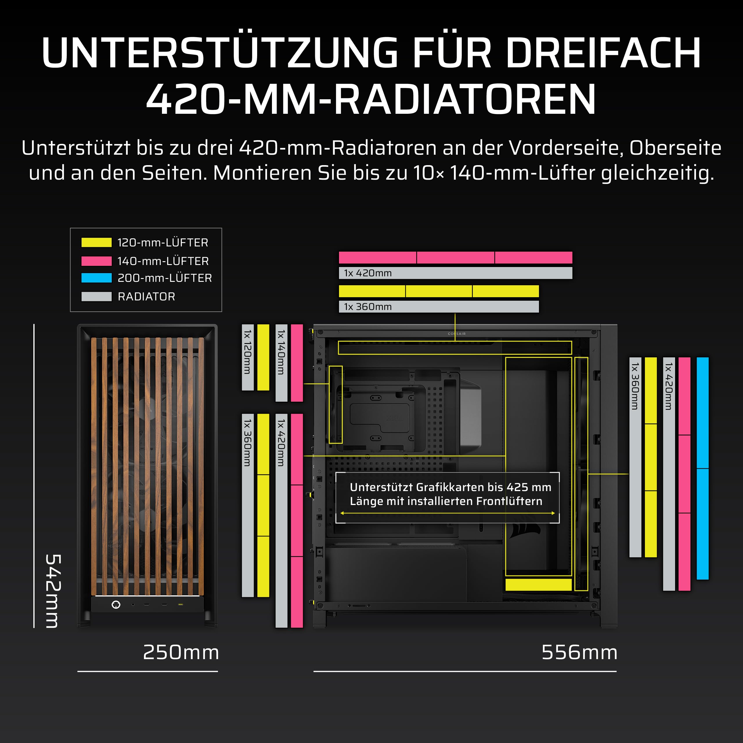 corsair-frame-5000d-wood-rs-mid-tower-atx-pc-geh-use-schwarz-walnuss-frontpanel- image 8