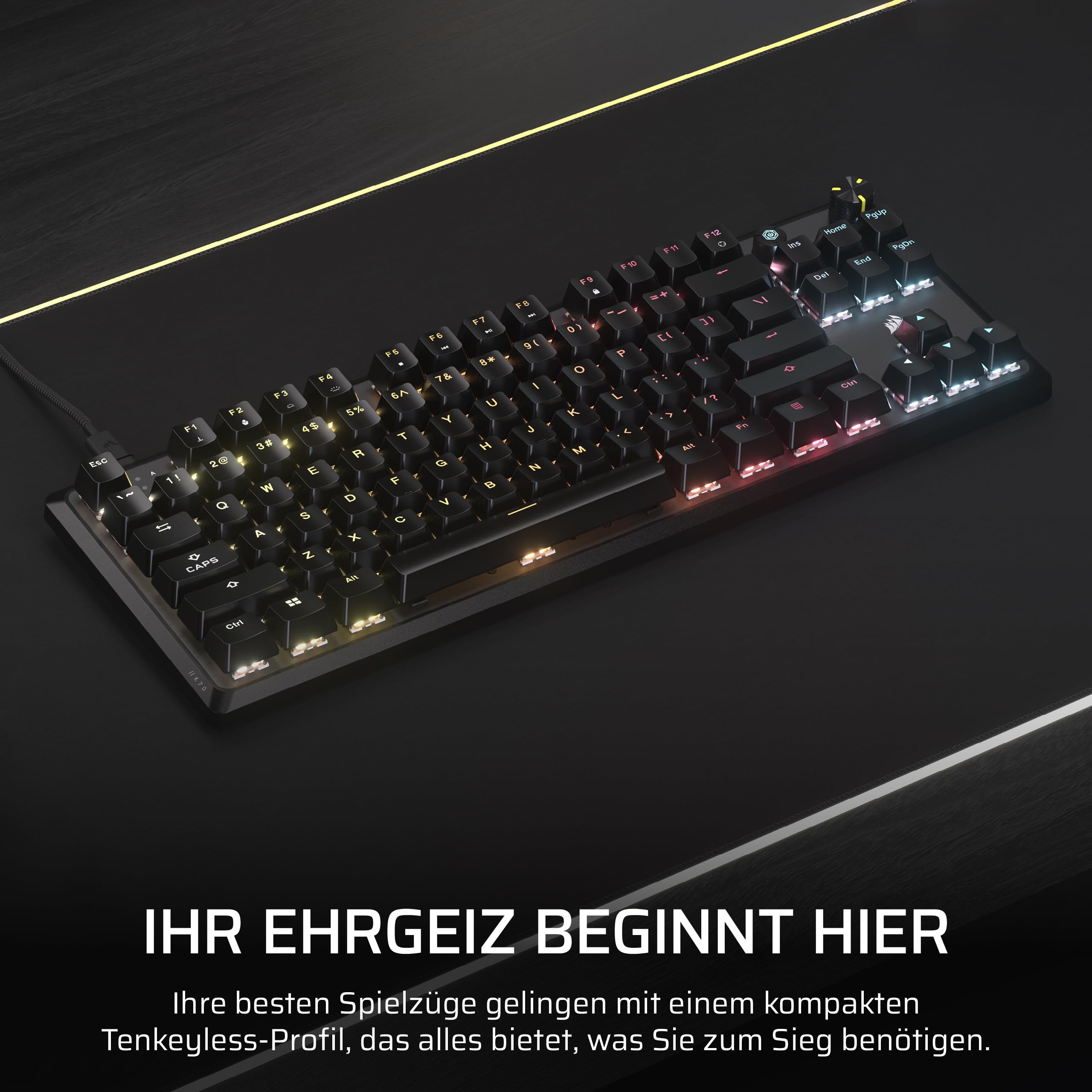 corsair-k70-core-tkl-rgb-mechanische-tenkeyless-gaming-tastatur-schwarz image 2