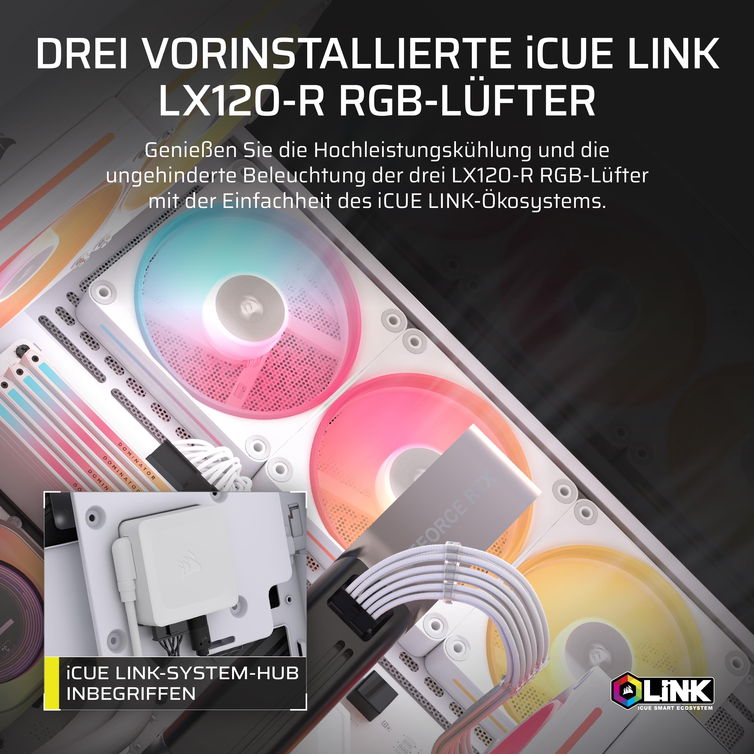 corsair-3500x-lx-r-rgb-icue-link-mid-tower-pc-geh-use-wei-mit-3-lx120-r-l-ftern image 3