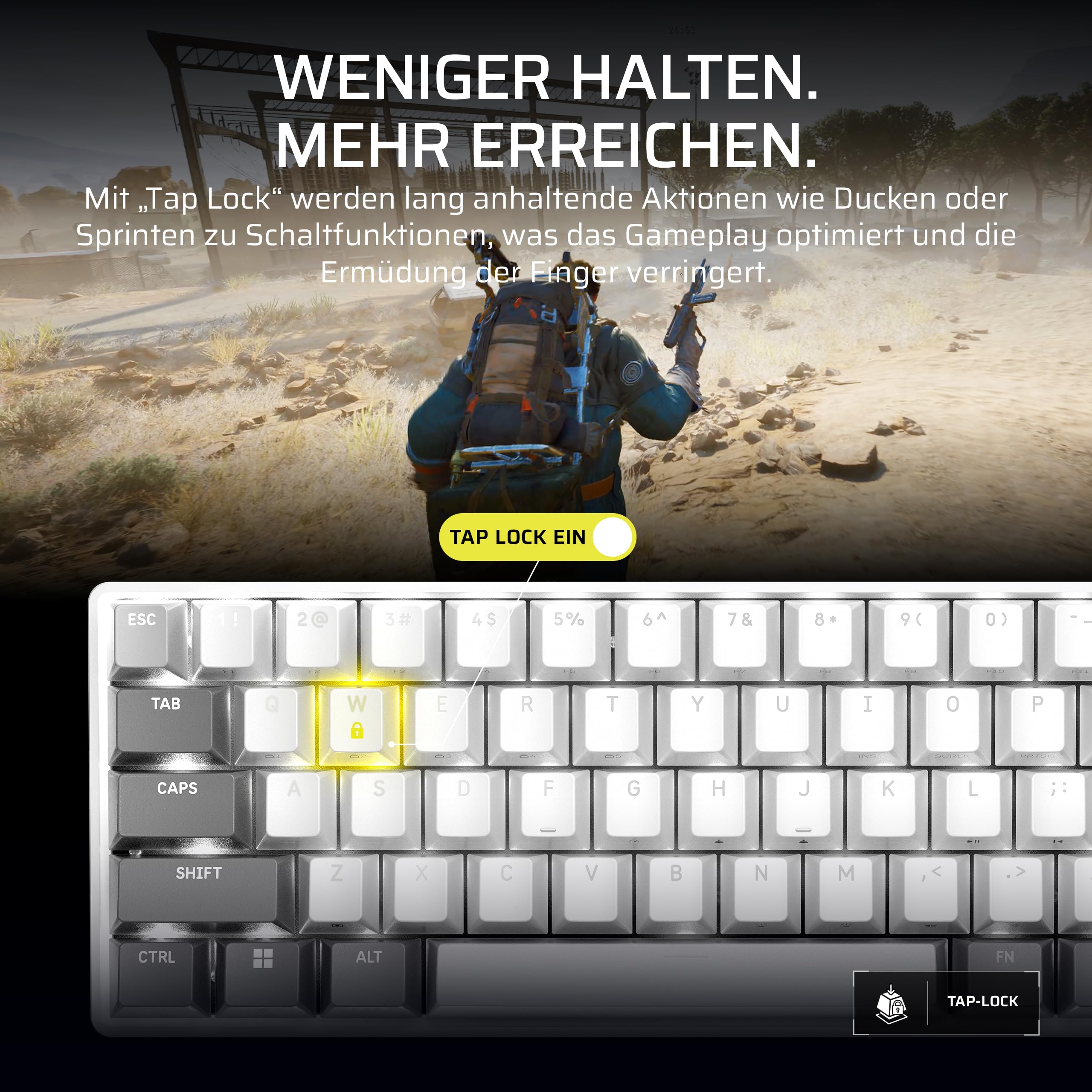 corsair-clipper-pro-mini-60-socd-gaming-tastatur-mit-hall-effekt-wei-rapid-trigg image 6