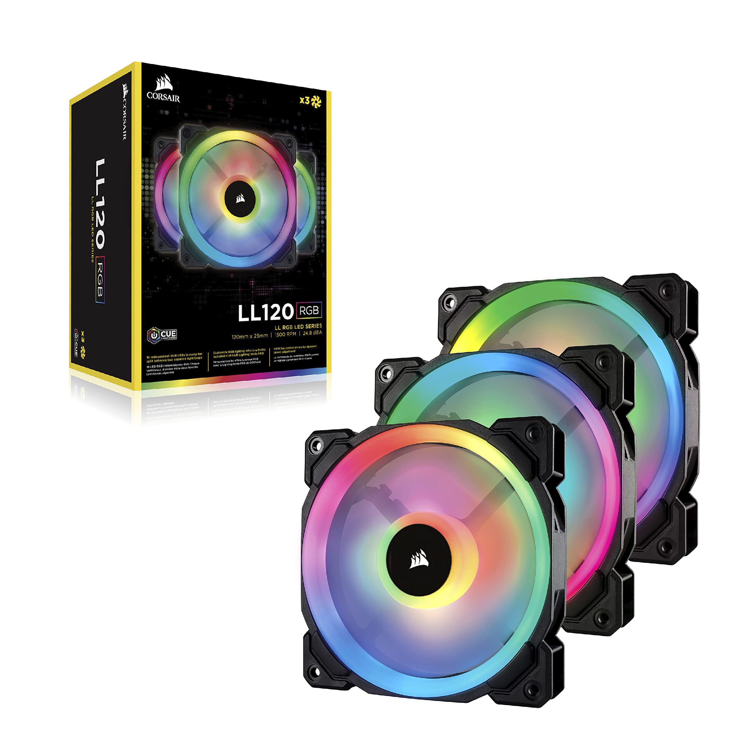 corsair-ll120-rgb-led-pwm-120mm-l-fter-3er-pack-mit-lighting-node-pro image 7