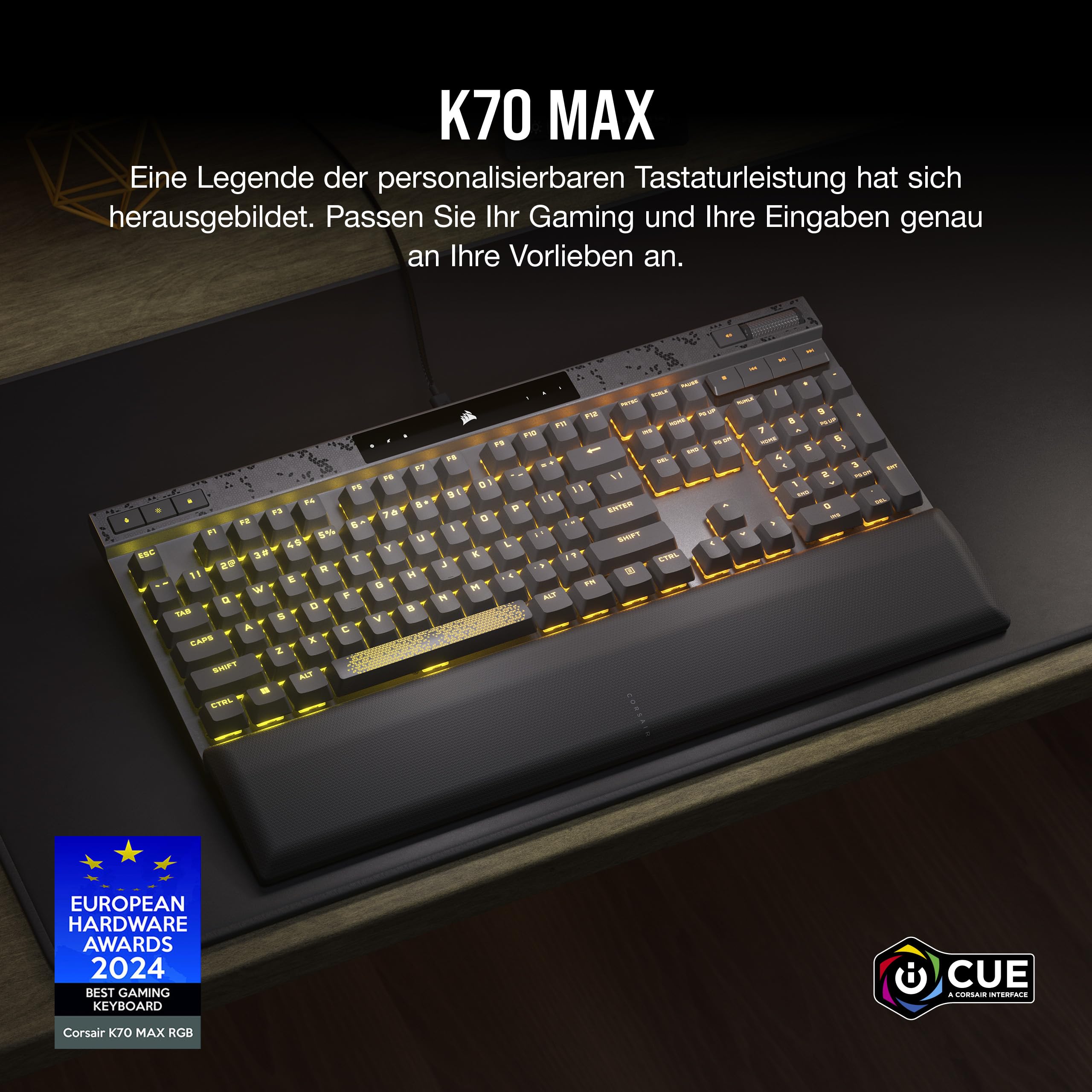 corsair-k70-max-rgb-kabelgebundene-socd-gaming-tastatur-magnetisch-mechanische-m image 2