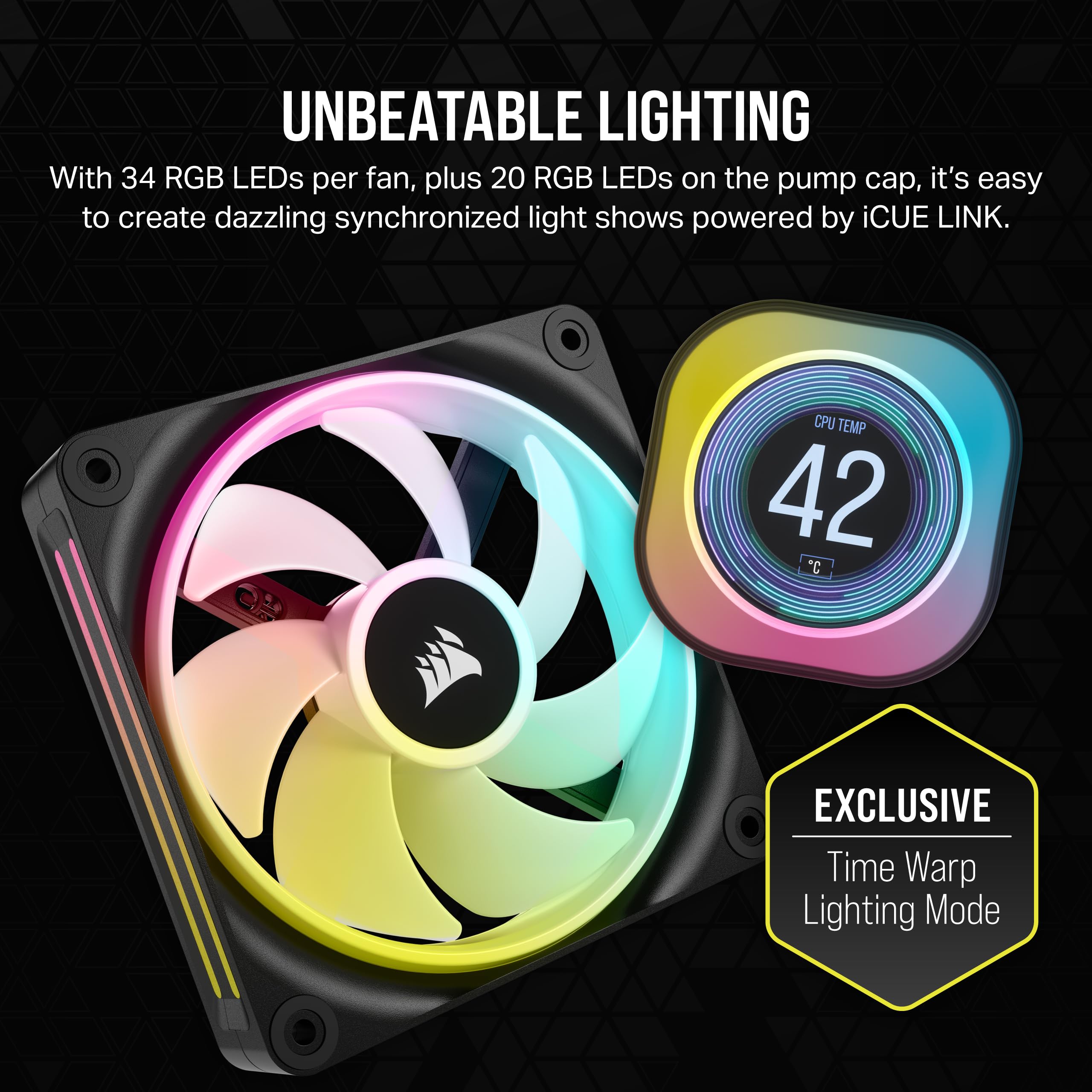 corsair-icue-link-h100i-lcd-fl-ssig-cpu-k-hler-240mm-aio-qx120-rgb-l-fter-2-1-ip image 5