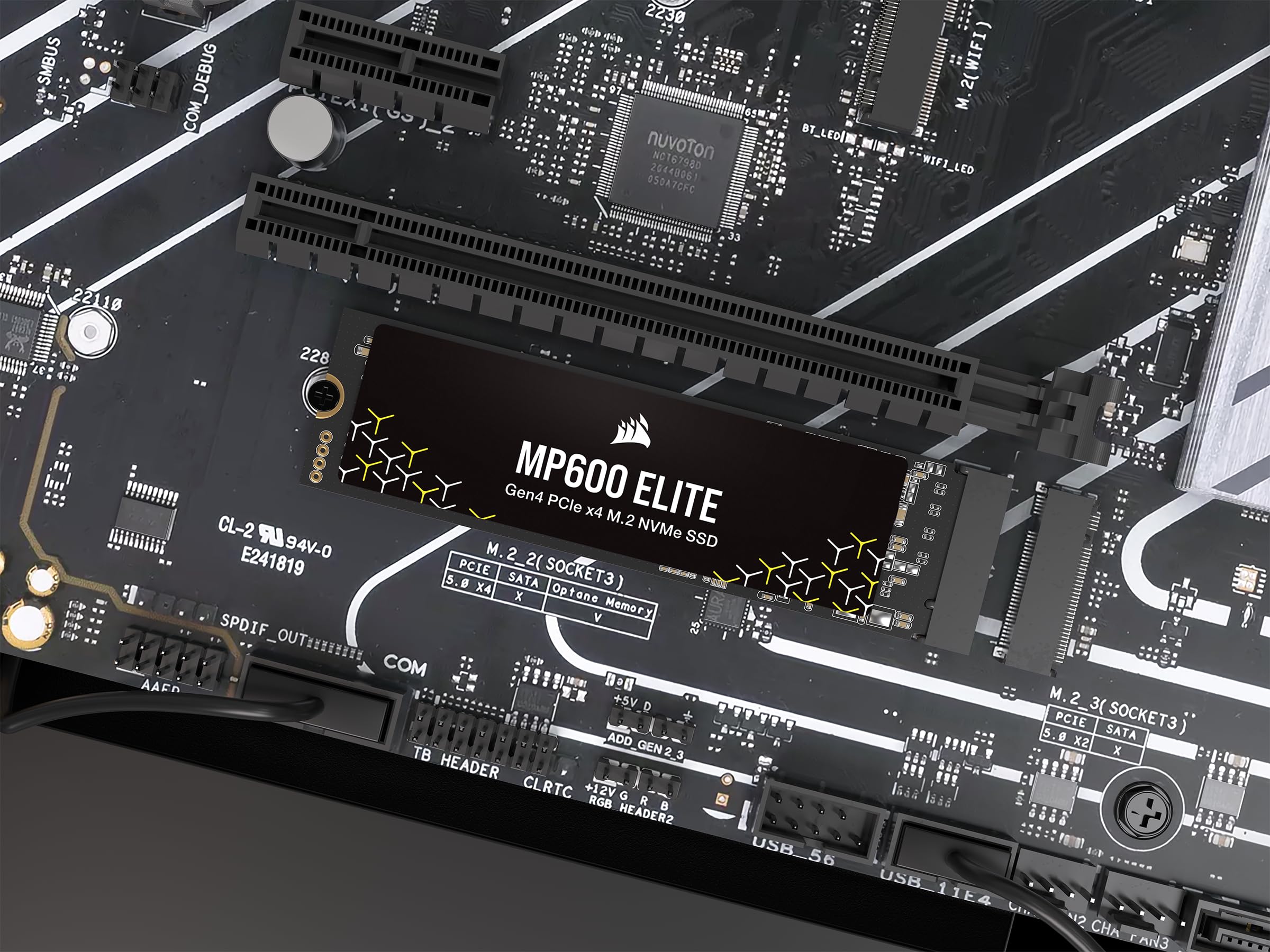 corsair-mp600-elite-2tb-m-2-pcie-gen4-nvme-ssd-7000-mb-s-lesen-3d-tlc-nand image 8