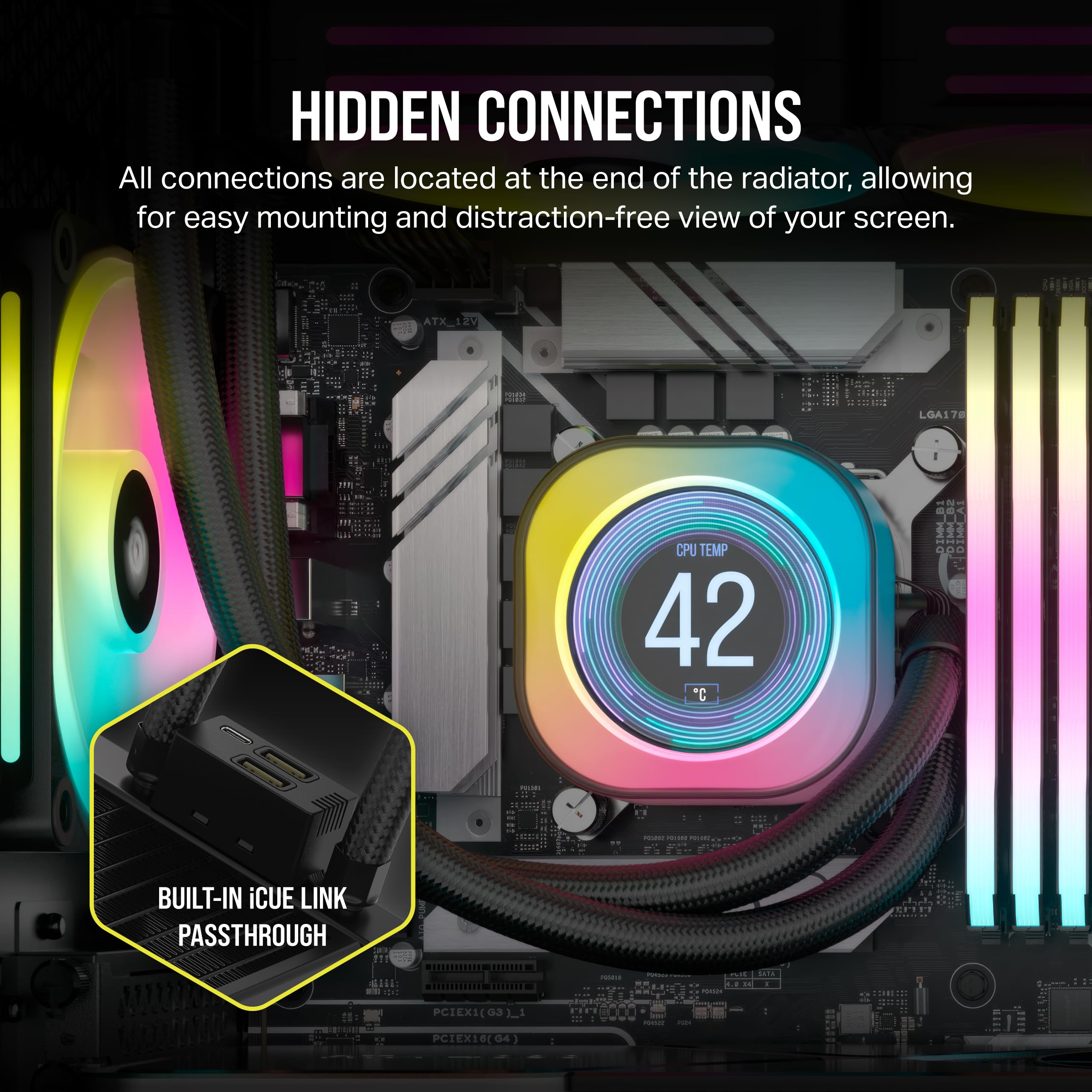 corsair-icue-link-h100i-lcd-fl-ssig-cpu-k-hler-240mm-aio-qx120-rgb-l-fter-2-1-ip image 7
