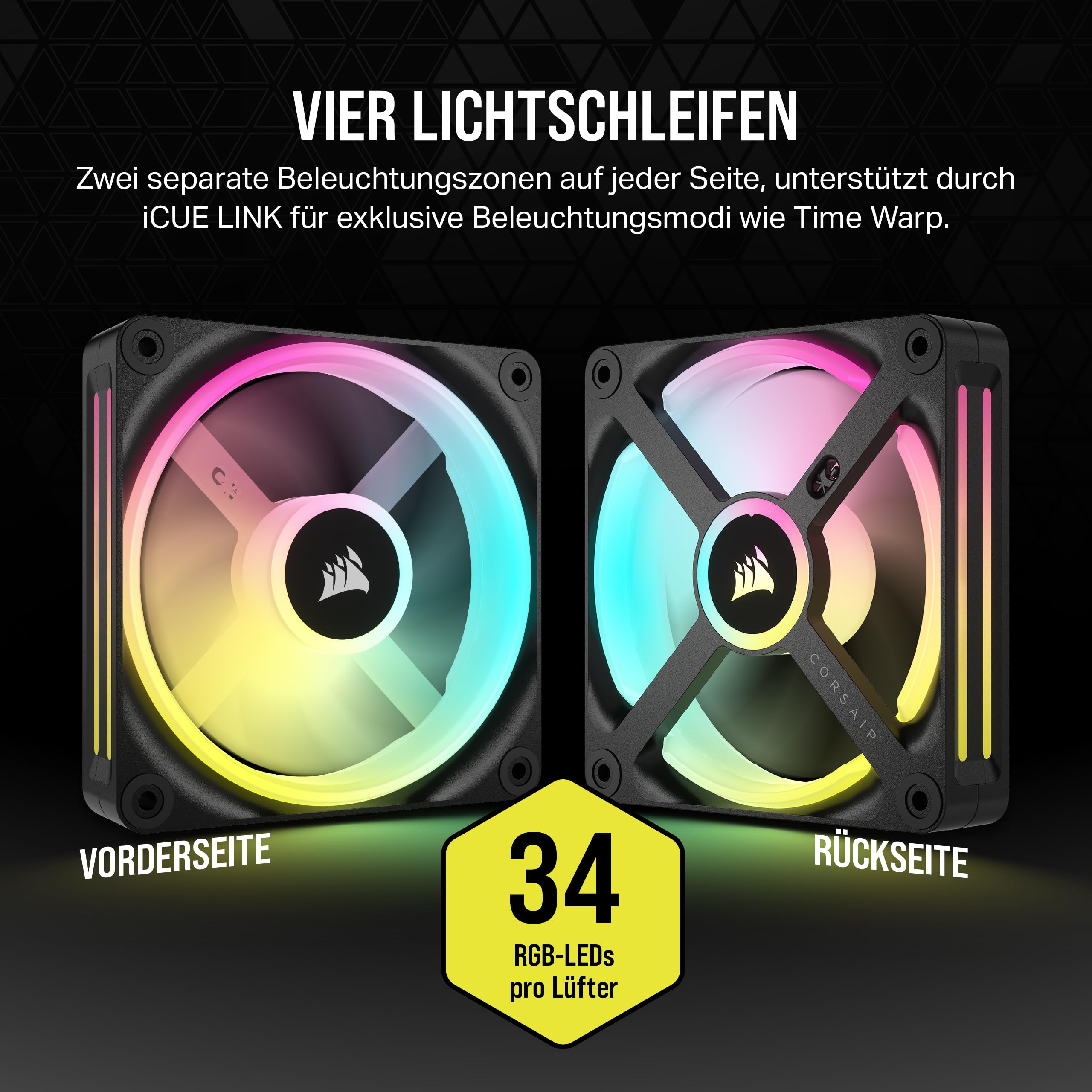 corsair-icue-link-qx120-rgb-120-mm-l-fter-mit-magnetic-dome-lager-schwarz-einzel image 5