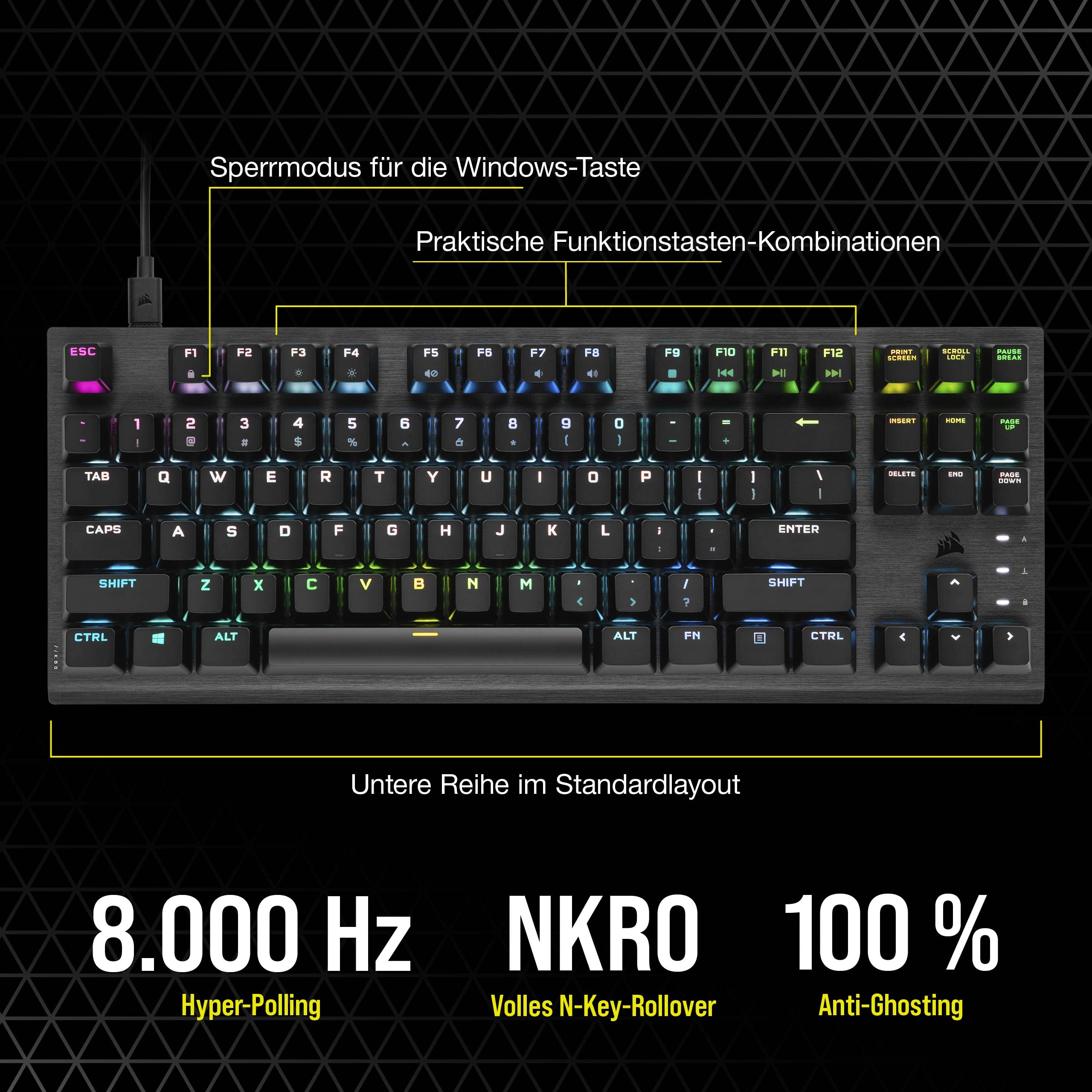 corsair-k60-pro-tkl-rgb-tenkeyless-gaming-tastatur-opx-linear-switch-qwertz-de-s image 7