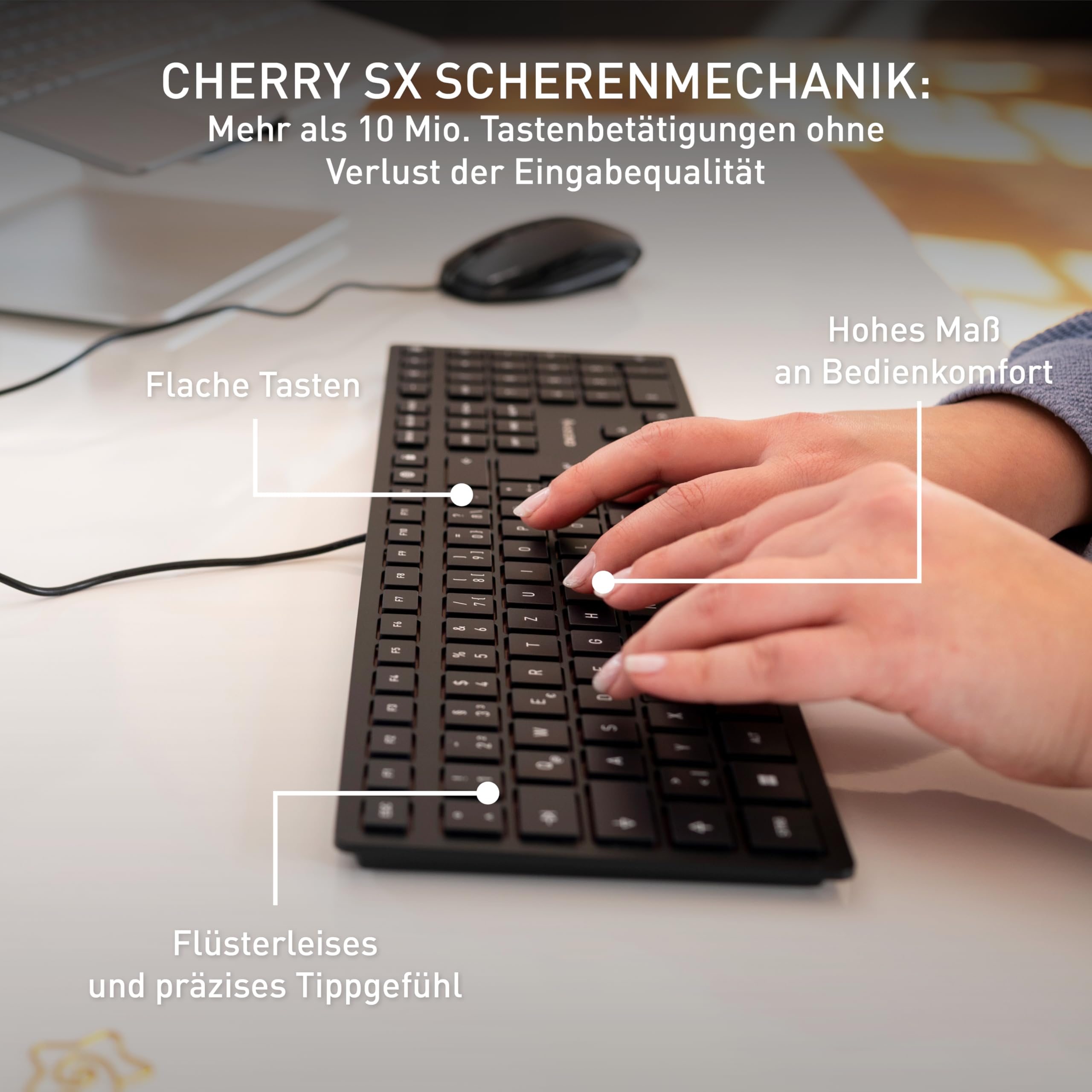 cherry-kc-6000-slim-kabellose-usb-tastatur-mit-sondertasten image 4