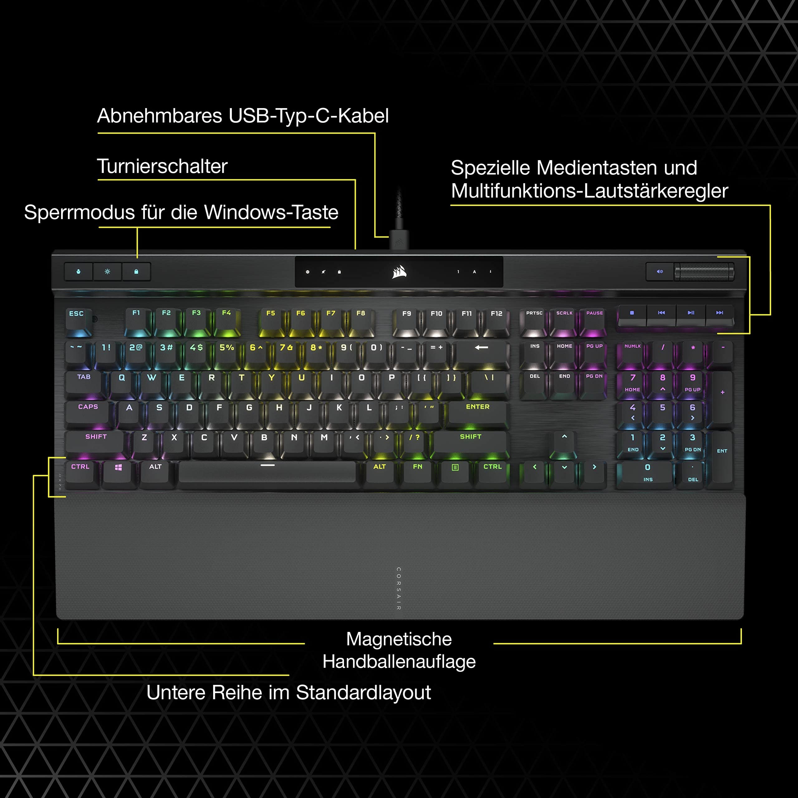 corsair-k70-rgb-pro-mechanische-gaming-tastatur-cherry-mx-red-pbt-double-shot-80 image 8