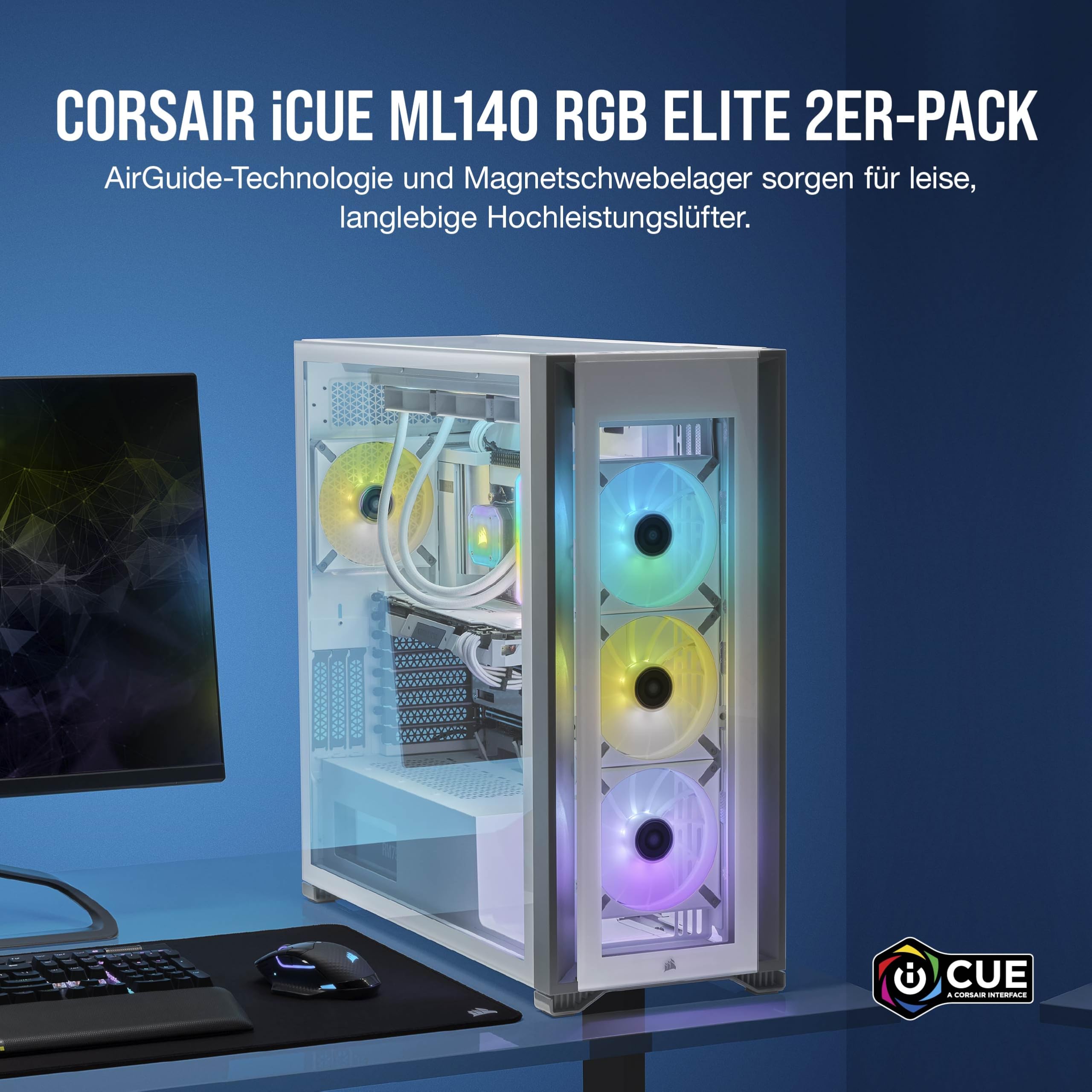 corsair-icue-ml140-rgb-elite-pwm-140mm-l-fter-dualpack-wei-mit-icue-lighting-nod image 2