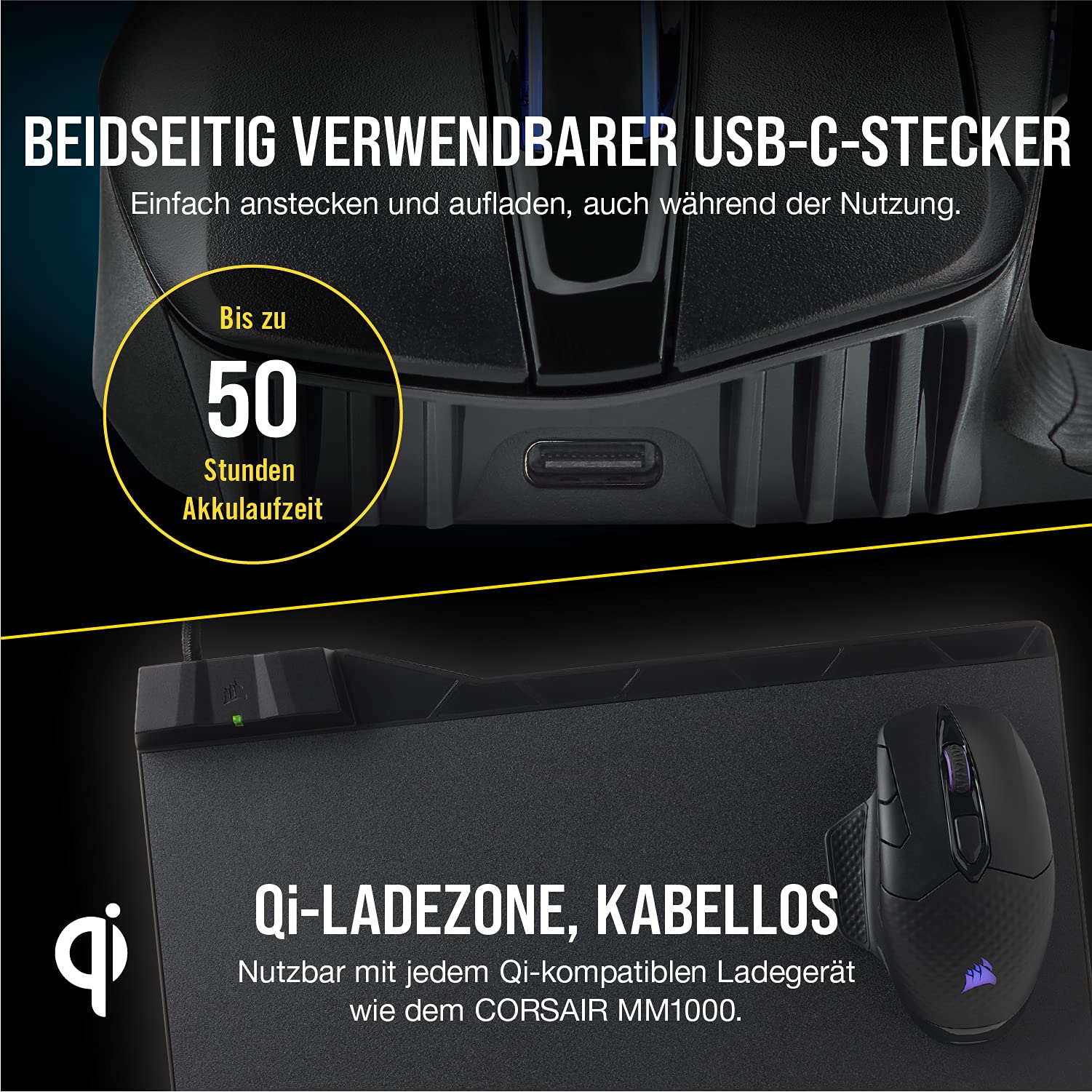 corsair-dark-core-rgb-pro-se-drahtlose-fps-moba-gaming-maus-mit-qi-wireless-lade image 6