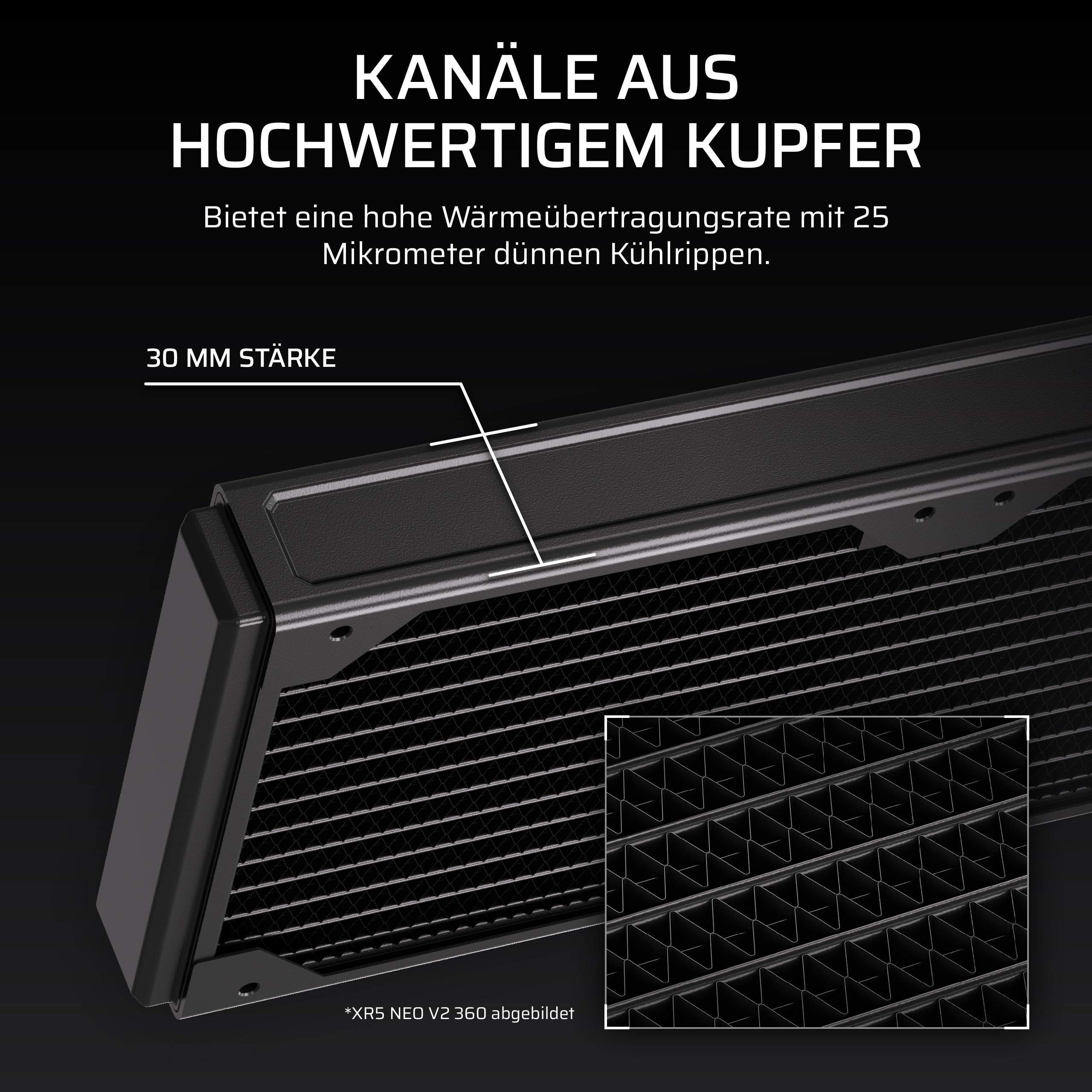 corsair-hydro-x-serie-xr5-neo-v2-360mm-radiator-f-r-custom-wasserk-hlung-schwarz image 4