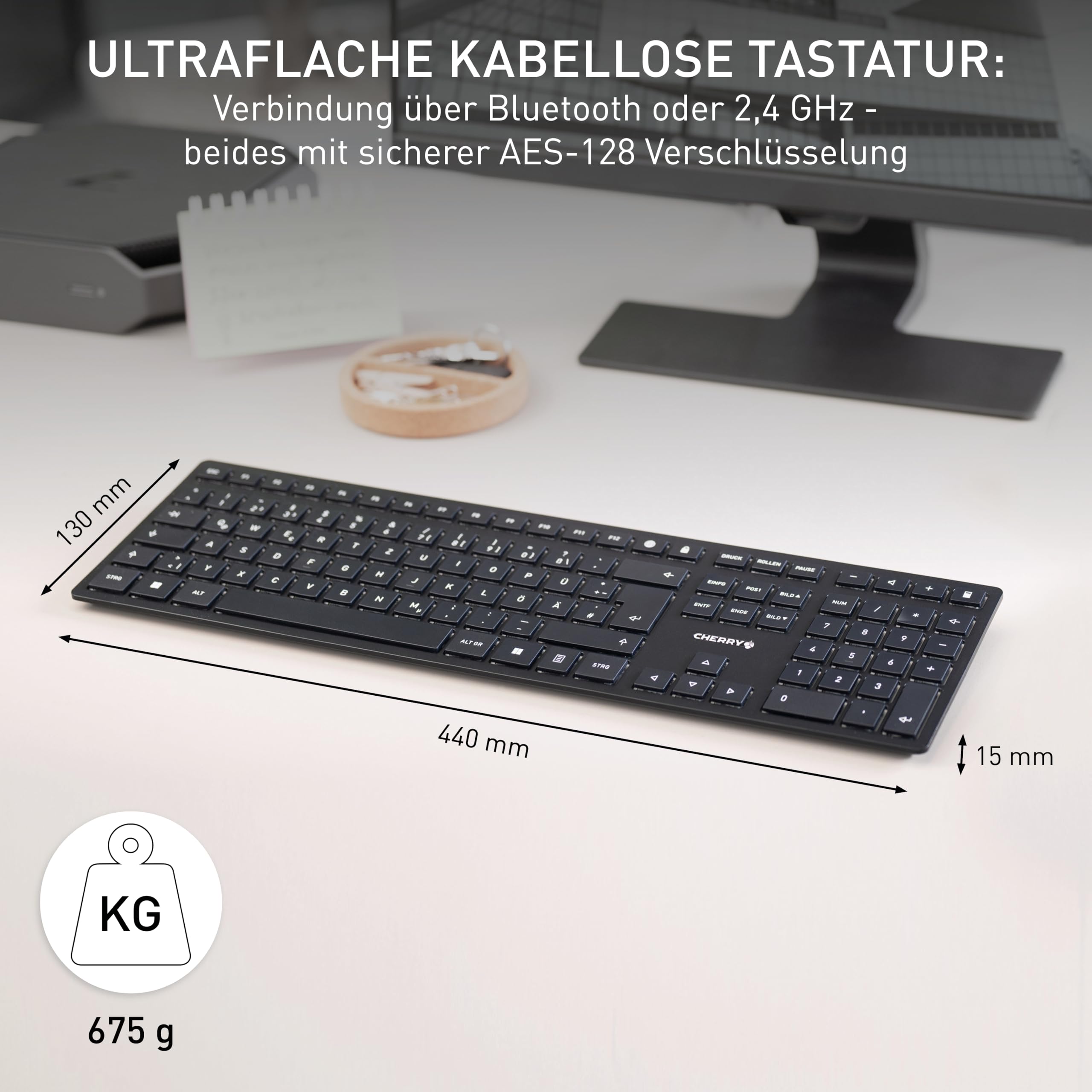 cherry-kw-9100-slim-kabellose-bluetooth-2-4-ghz-tastatur-deutsches-qwertz-schwar image 2