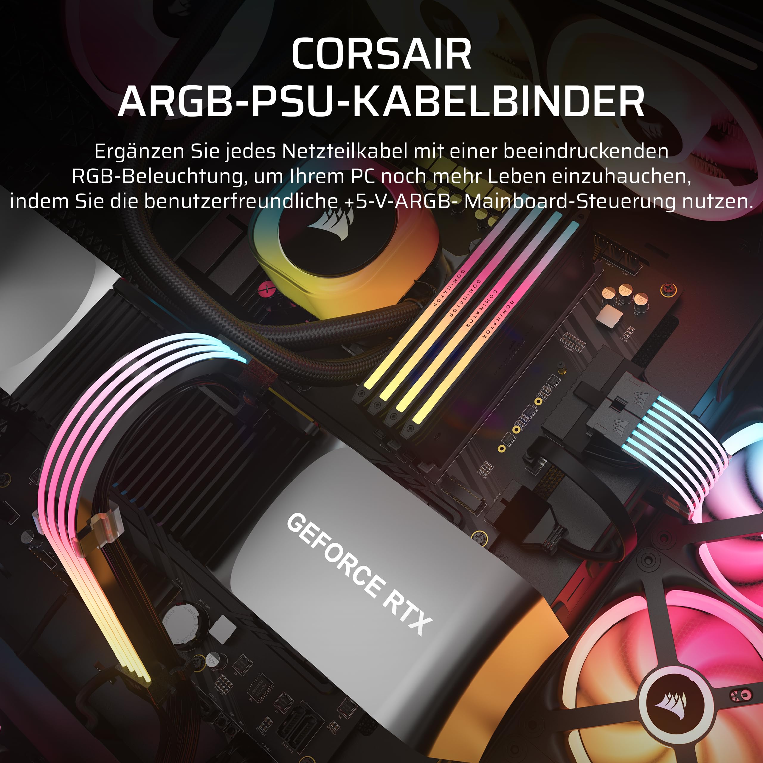 corsair-icue-argb-psu-kabelbinder-2x-200mm-led-streifen-mit-100-leds-pro-streife image 2