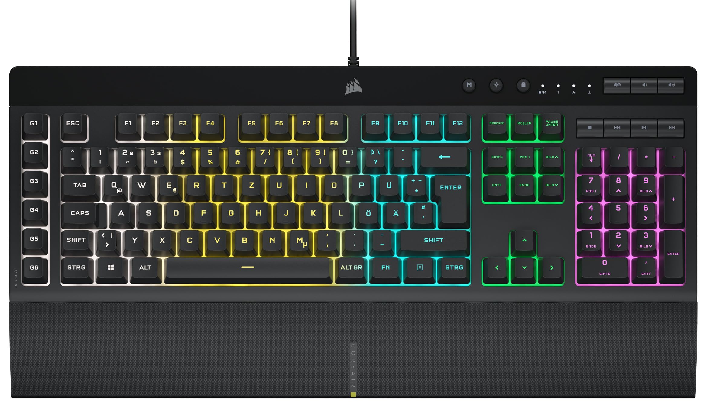 corsair-k55-rgb-pro-gaming-tastatur-deutsch-qwertz image 1