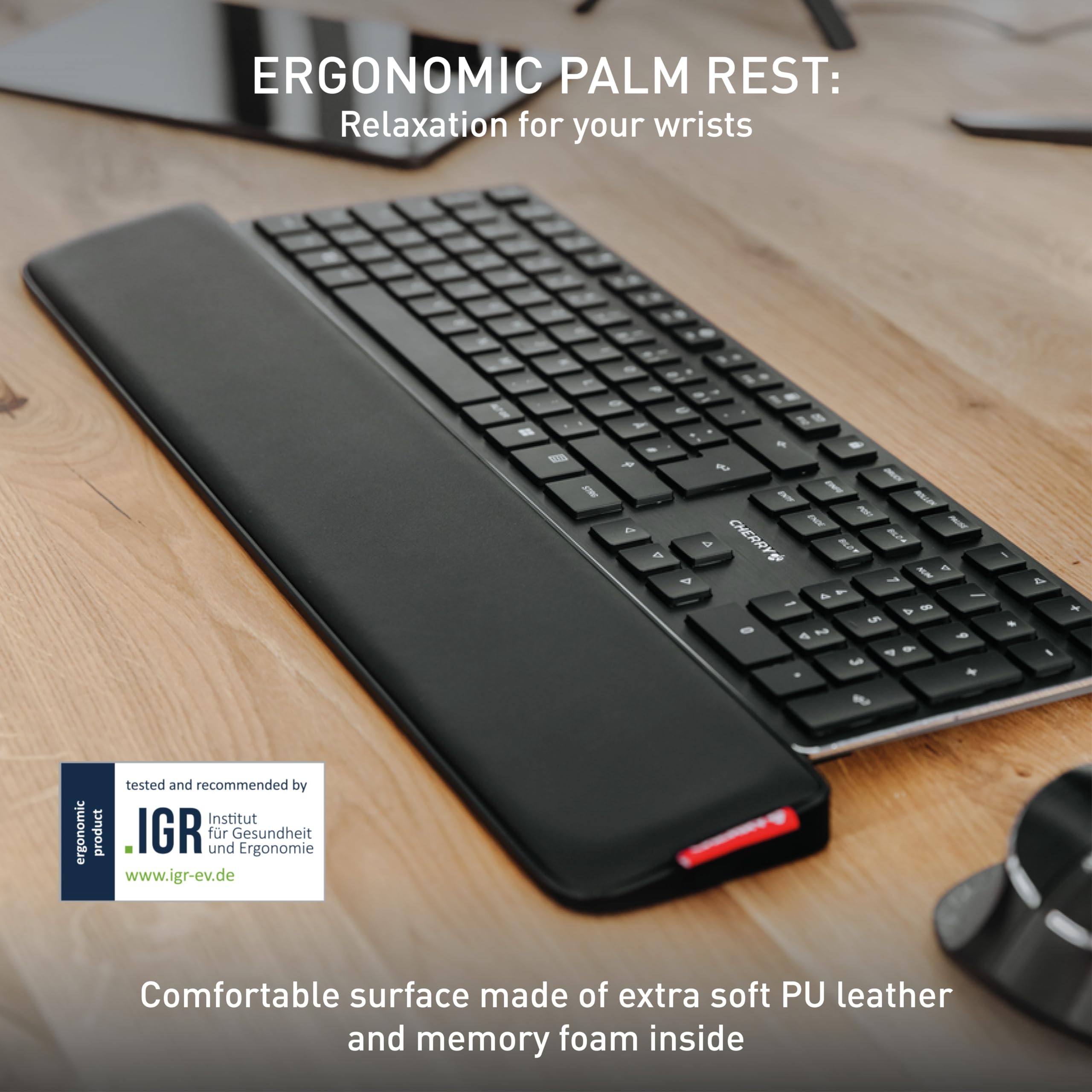 cherry-palmrest-ergo-ergonomische-handballenauflage-schwarz image 2