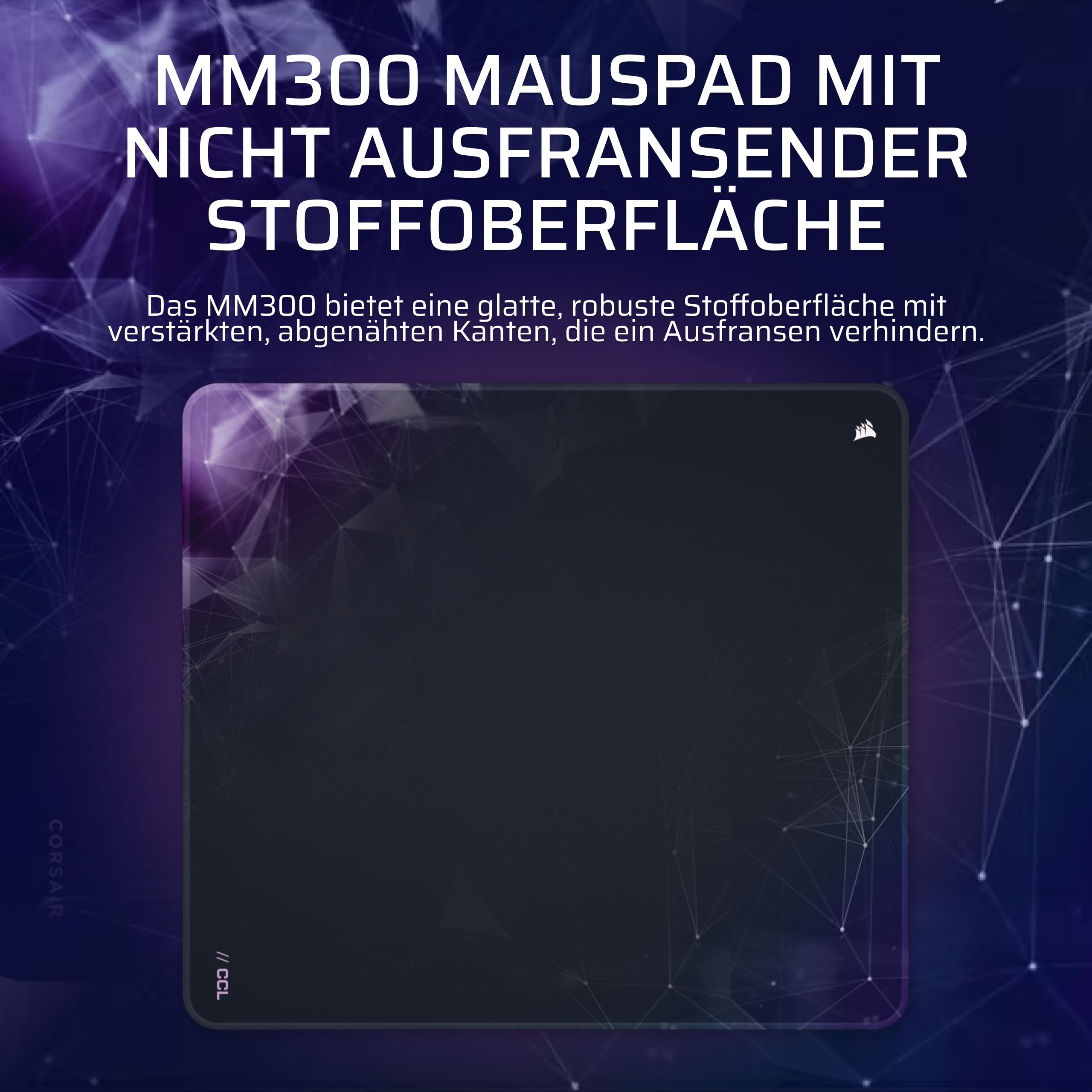 corsair-mm300-sci-fi-dark-gro-anti-fray-stoff-gaming-mauspad-marineblau-45cm-x-4 image 2