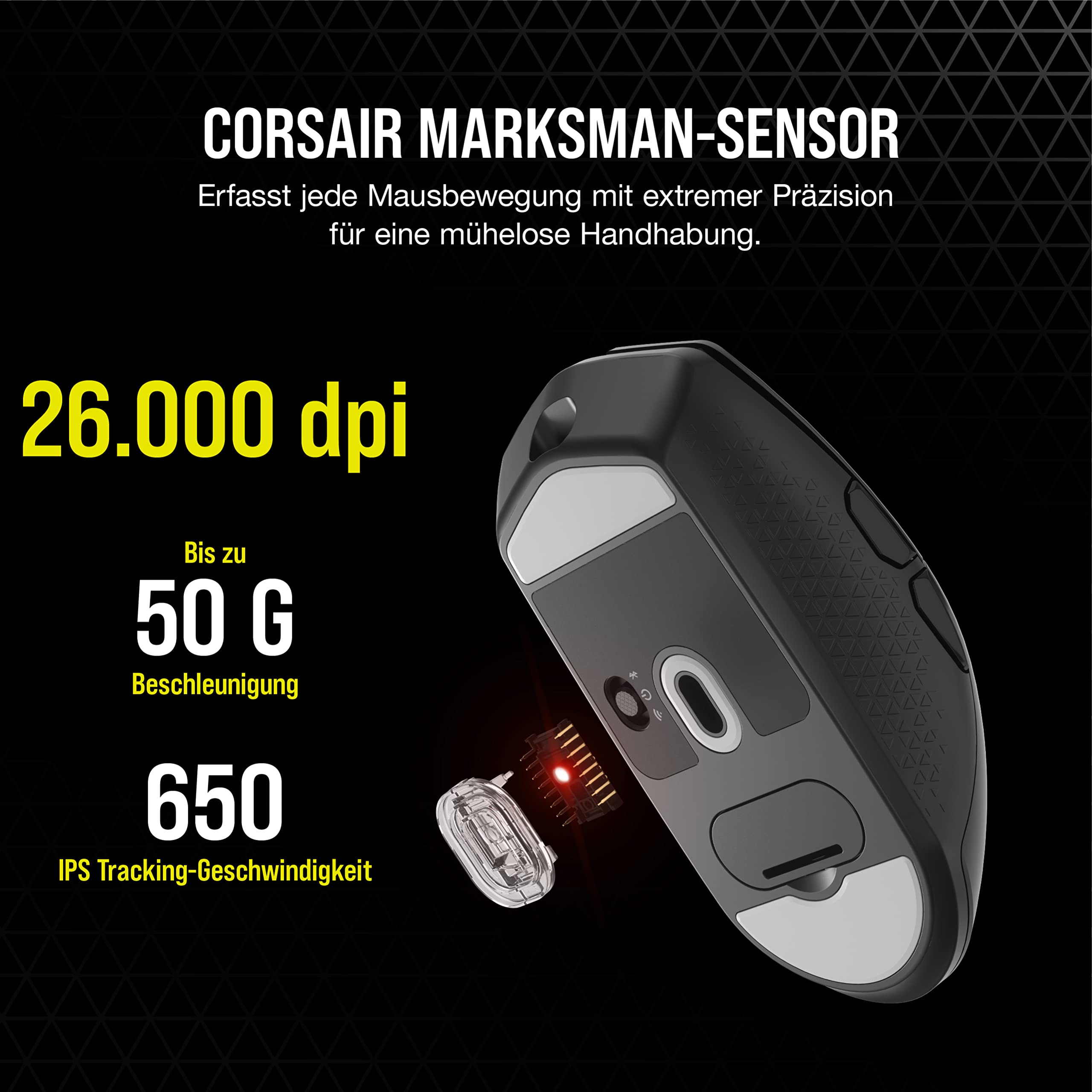 corsair-katar-elite-wireless-ultralight-fps-gaming-maus-69g-26k-dpi-slipstream-s image 6