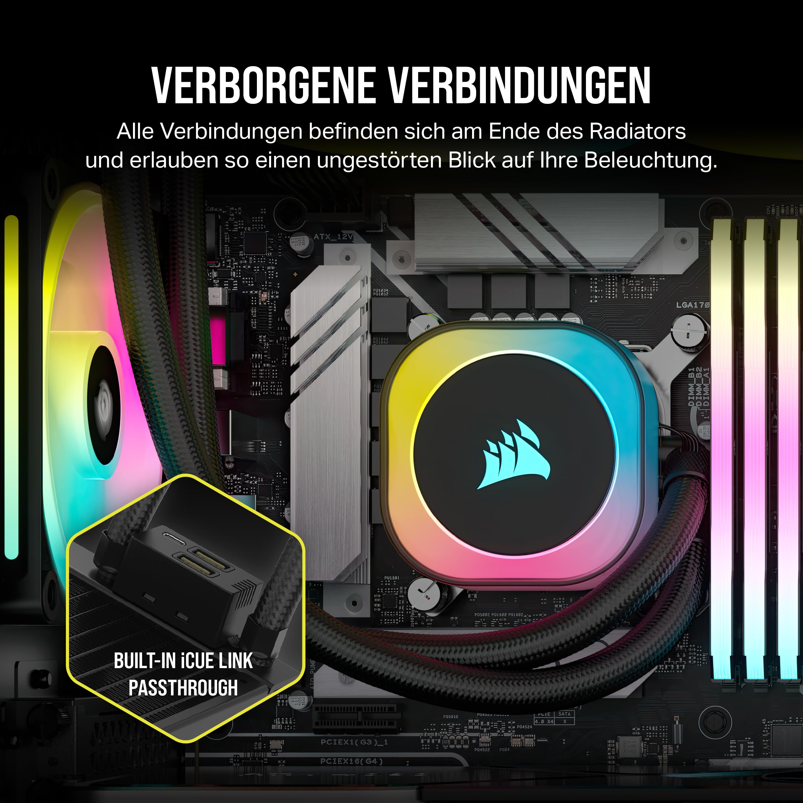 corsair-icue-link-h150i-rgb-fl-ssig-cpu-k-hler-360mm-aio-qx120-rgb-l-fter-icue-l image 5