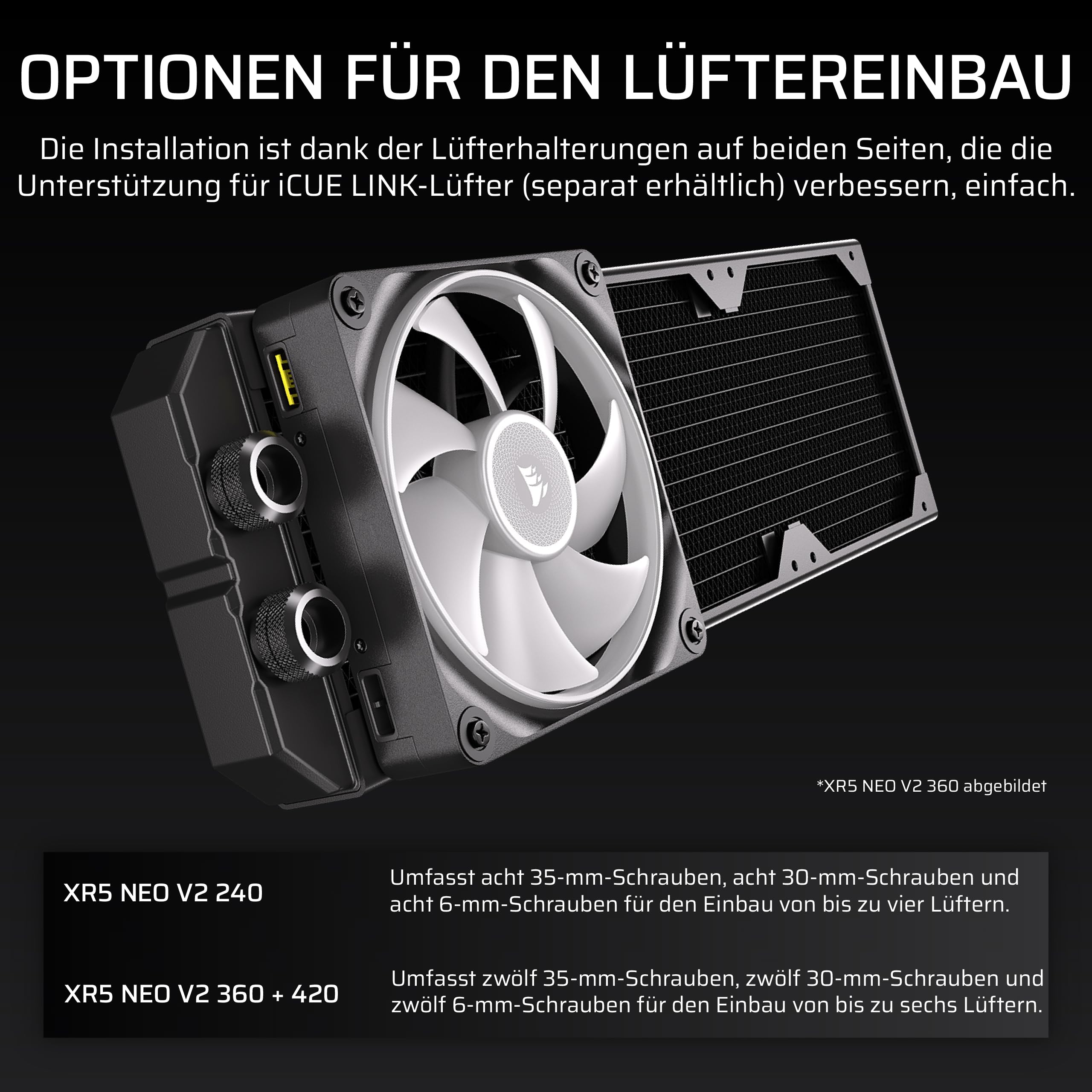 corsair-hydro-x-serie-xr5-neo-v2-360mm-radiator-f-r-custom-wasserk-hlung-schwarz image 3