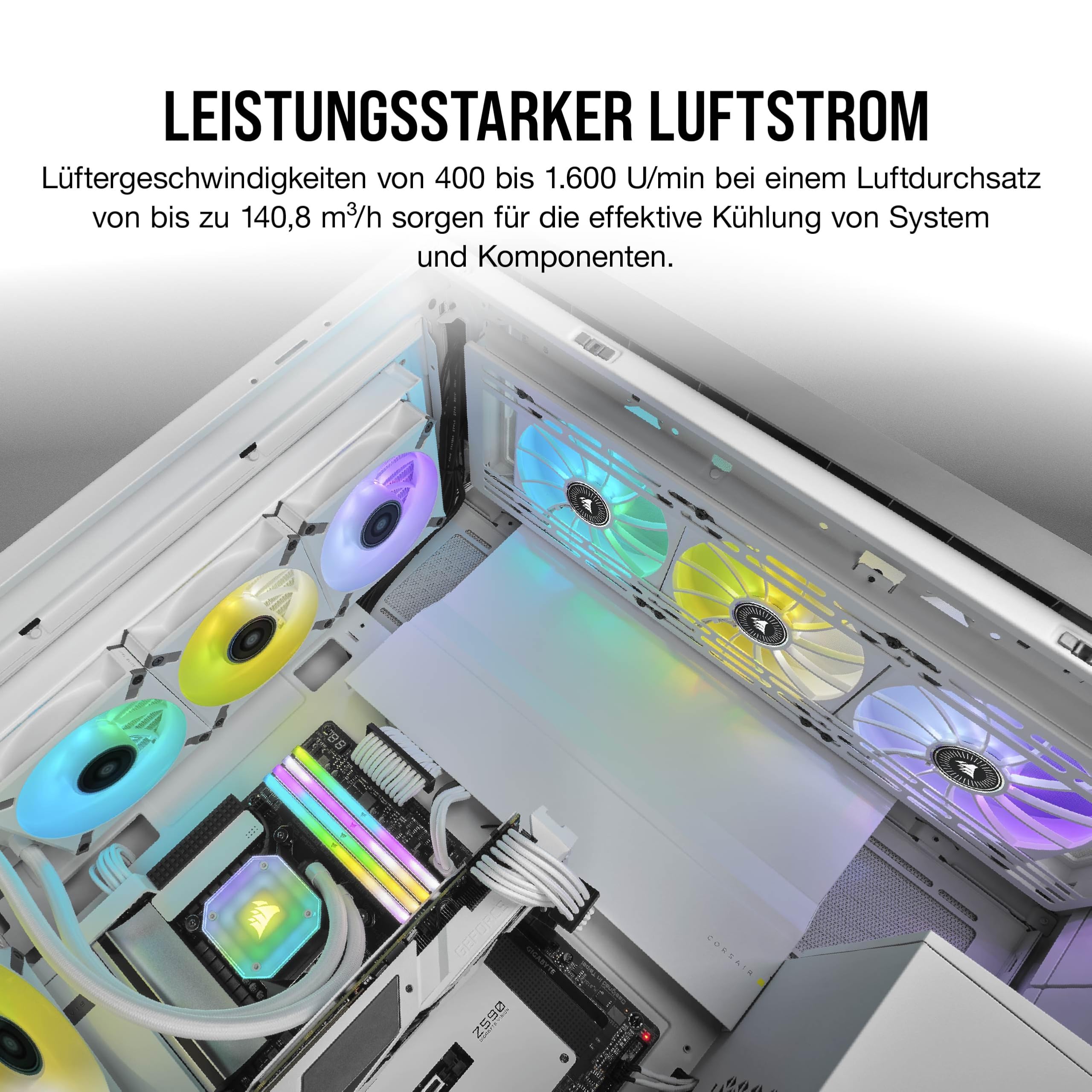 corsair-icue-ml140-rgb-elite-pwm-140mm-l-fter-dualpack-wei-mit-icue-lighting-nod image 7