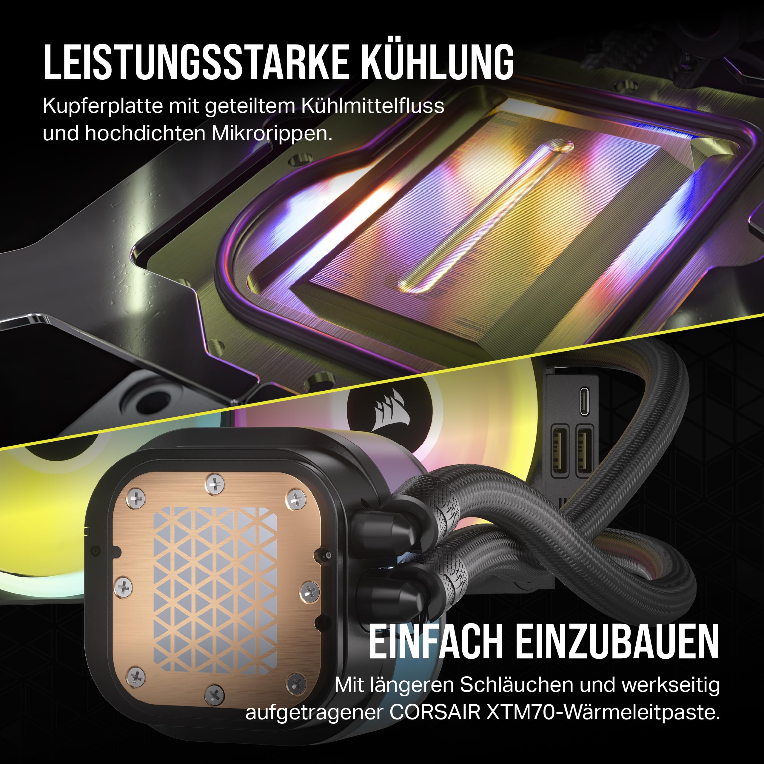 corsair-icue-link-h150i-rgb-fl-ssig-cpu-k-hler-360mm-aio-qx120-rgb-l-fter-icue-l image 8