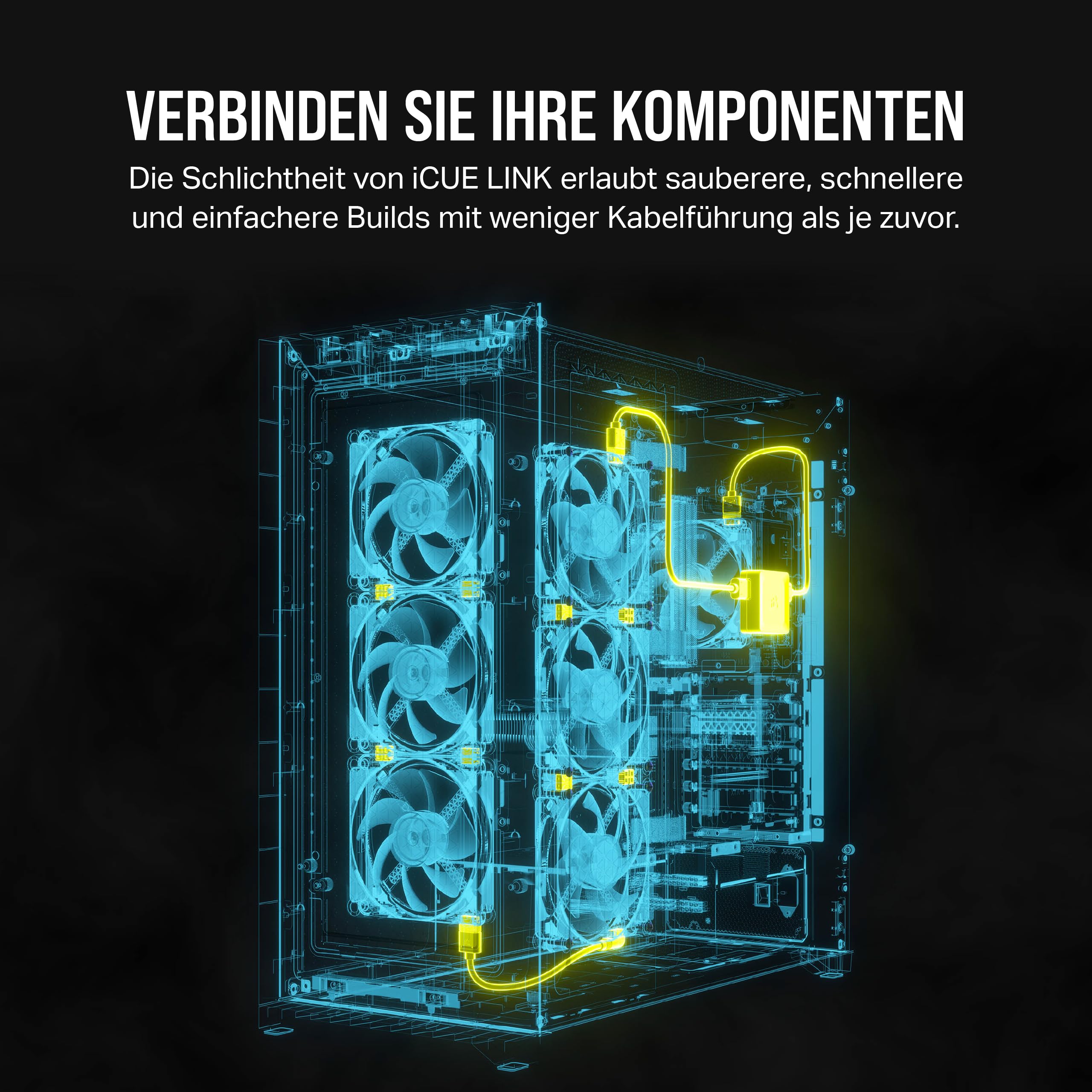 corsair-icue-link-system-hub-verbindet-bis-zu-14-icue-link-ger-te-reduziert-kabe image 4