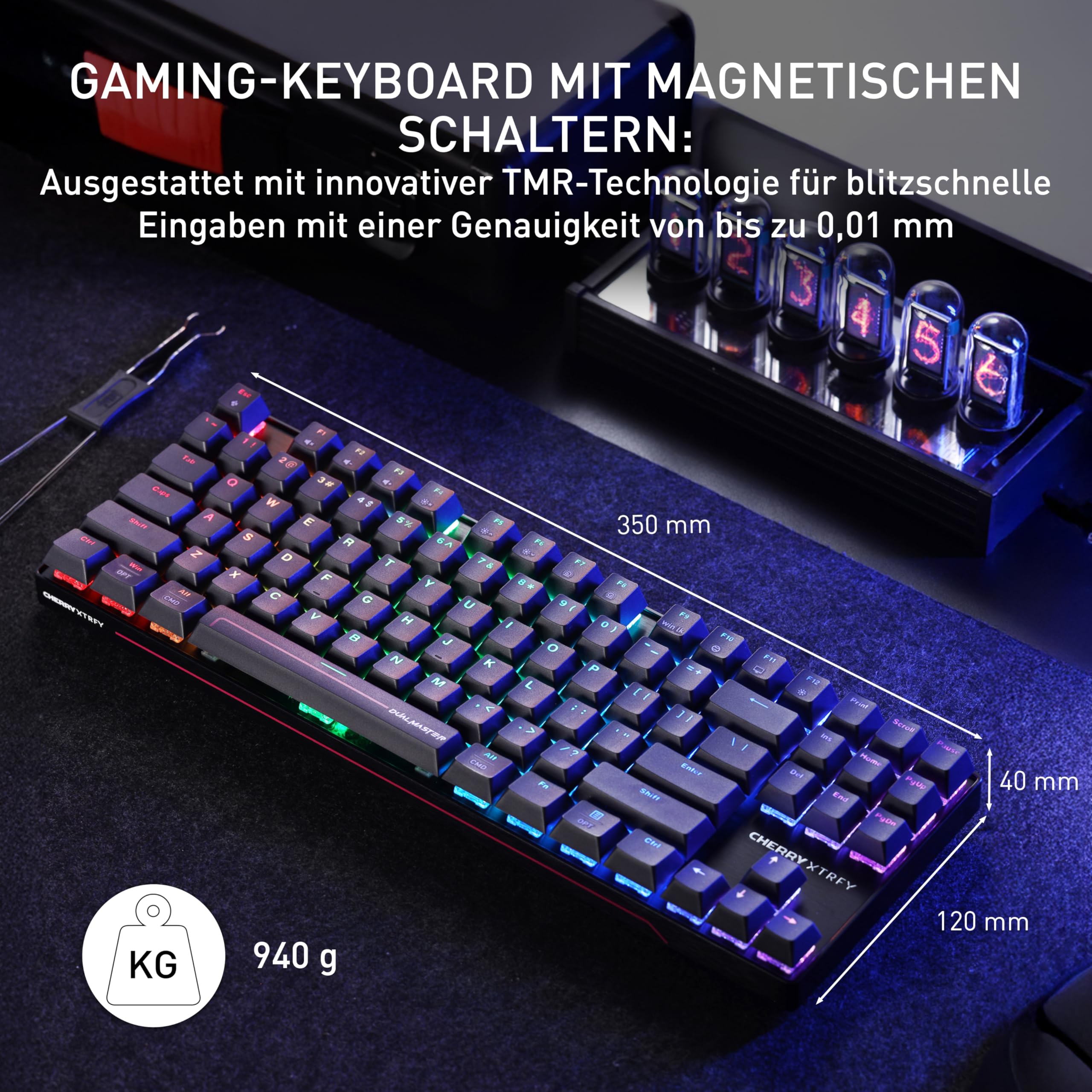 cherry-xtrfy-mx-8-2-pro-tmr-wireless-gaming-tastatur-tkl-de-qwertz-schwarz image 2