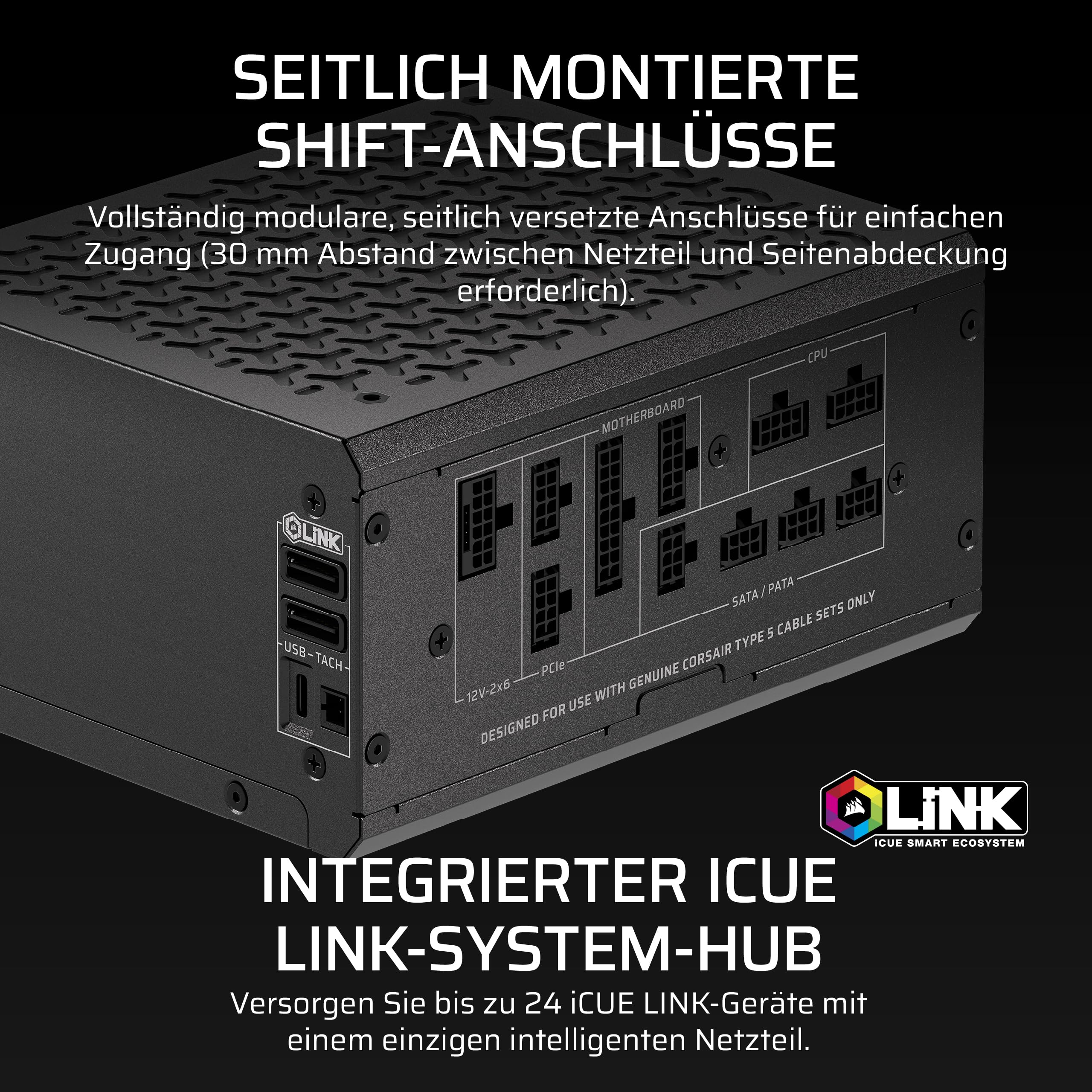 corsair-hx1000i-shift-vollmodulares-atx-netzteil-1000w-mit-icue-link-system-hub image 4