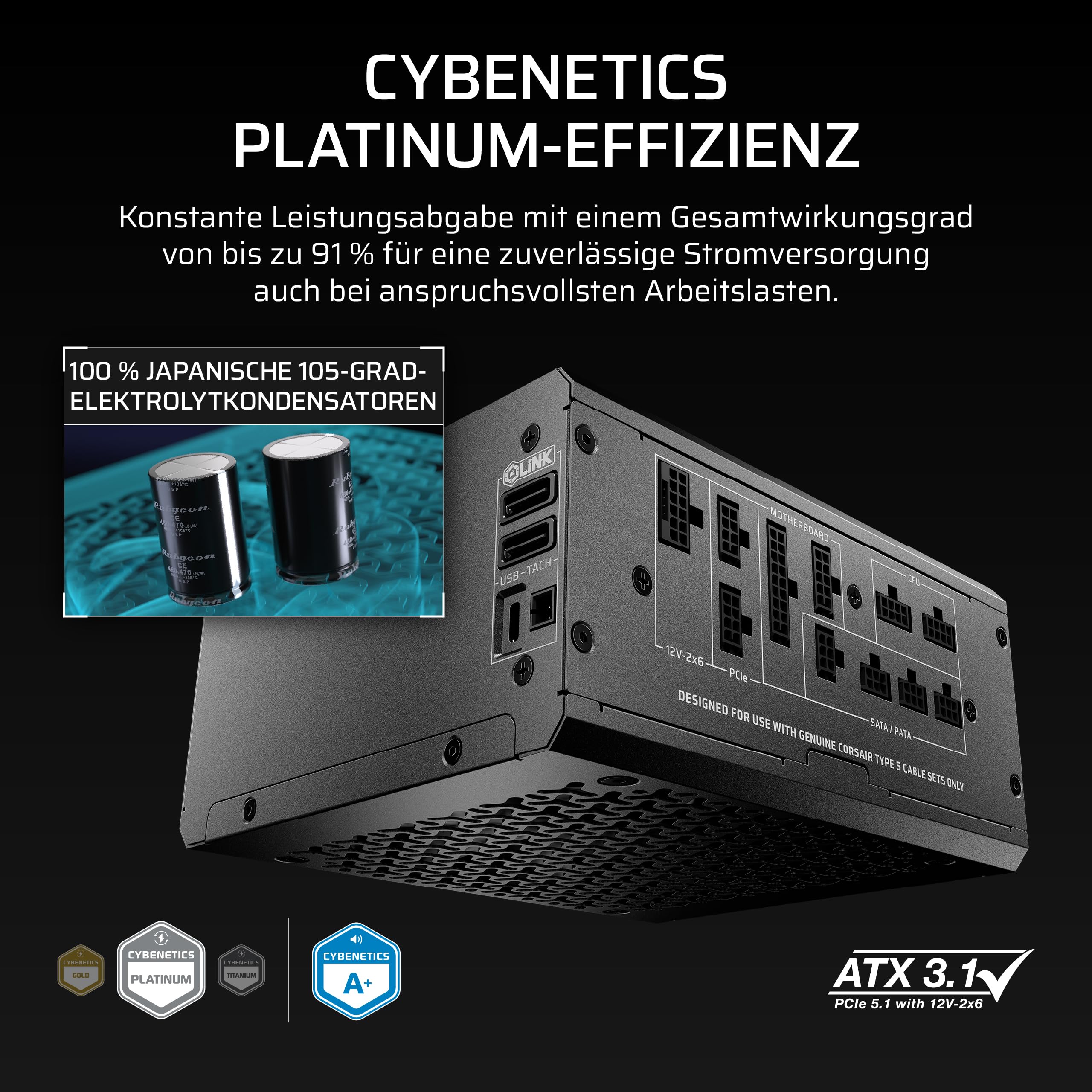 corsair-hx1000i-shift-vollmodulares-atx-netzteil-1000w-mit-icue-link-system-hub image 5