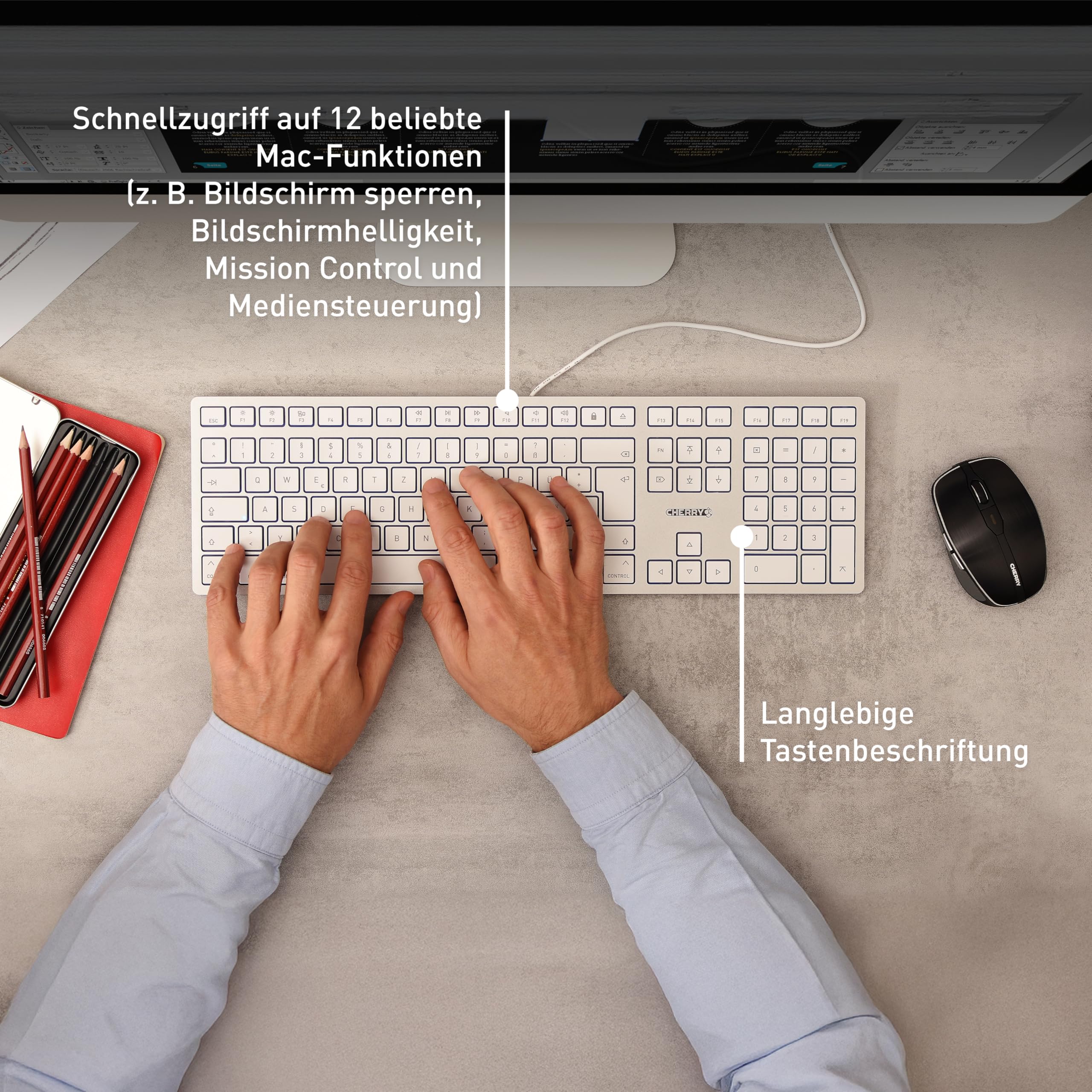 cherry-kc-6000-slim-for-mac-kabelgebundene-tastatur-usb-a-deutsch-wei-qwertz-lay image 7