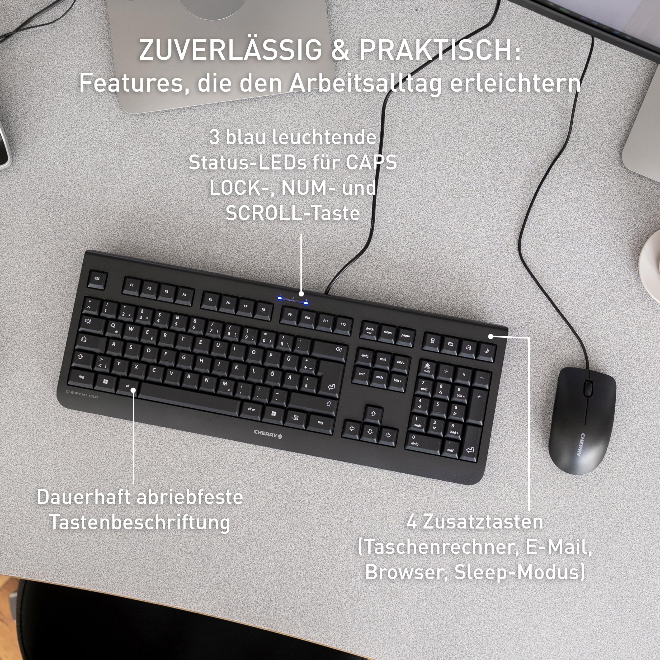 cherry-kc-1000-usb-tastatur-kabelgebunden-flaches-design-deutsche-qwertz-schwarz image 5